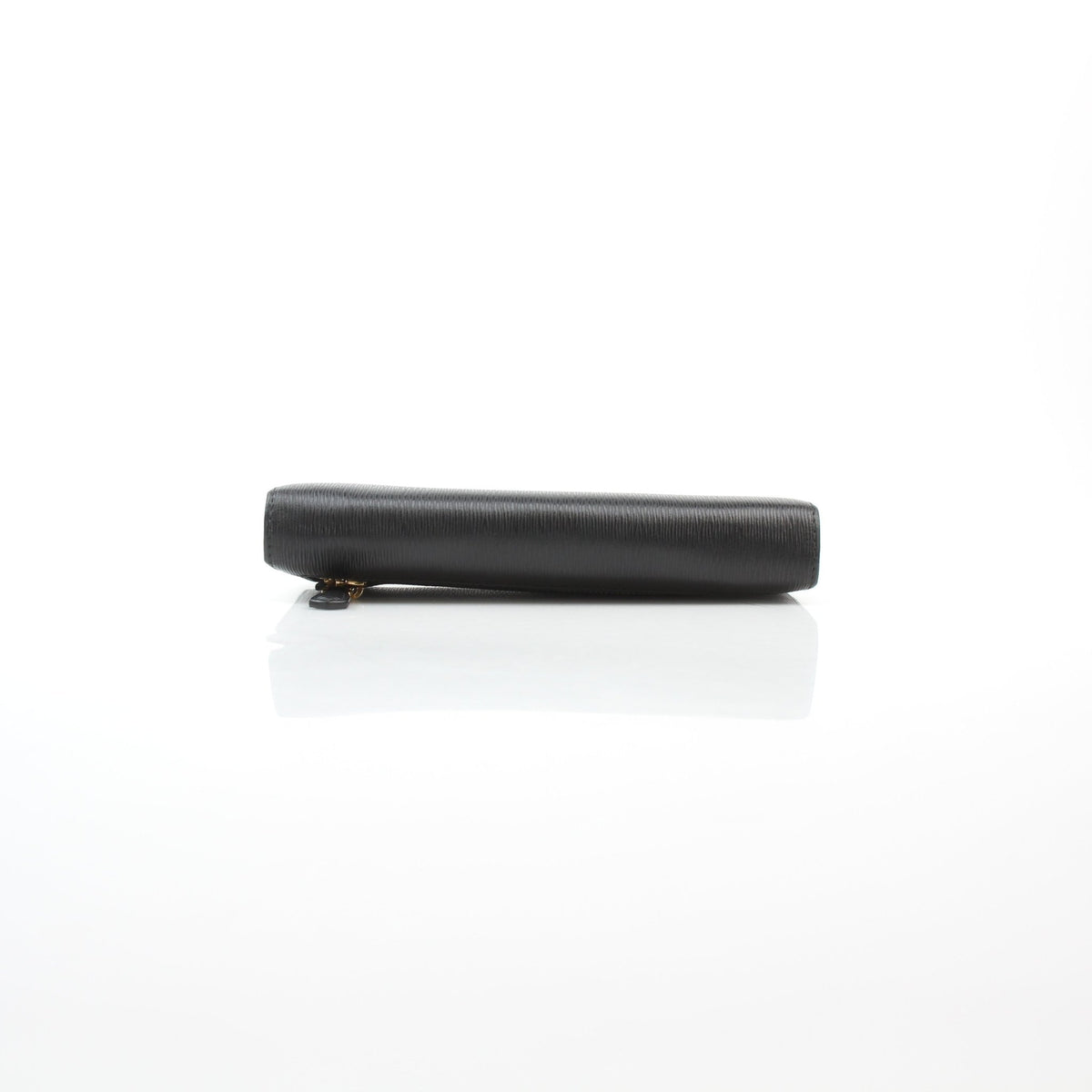 Prada black Vitello Move leather flap wallet by Gold & Beyond, front view