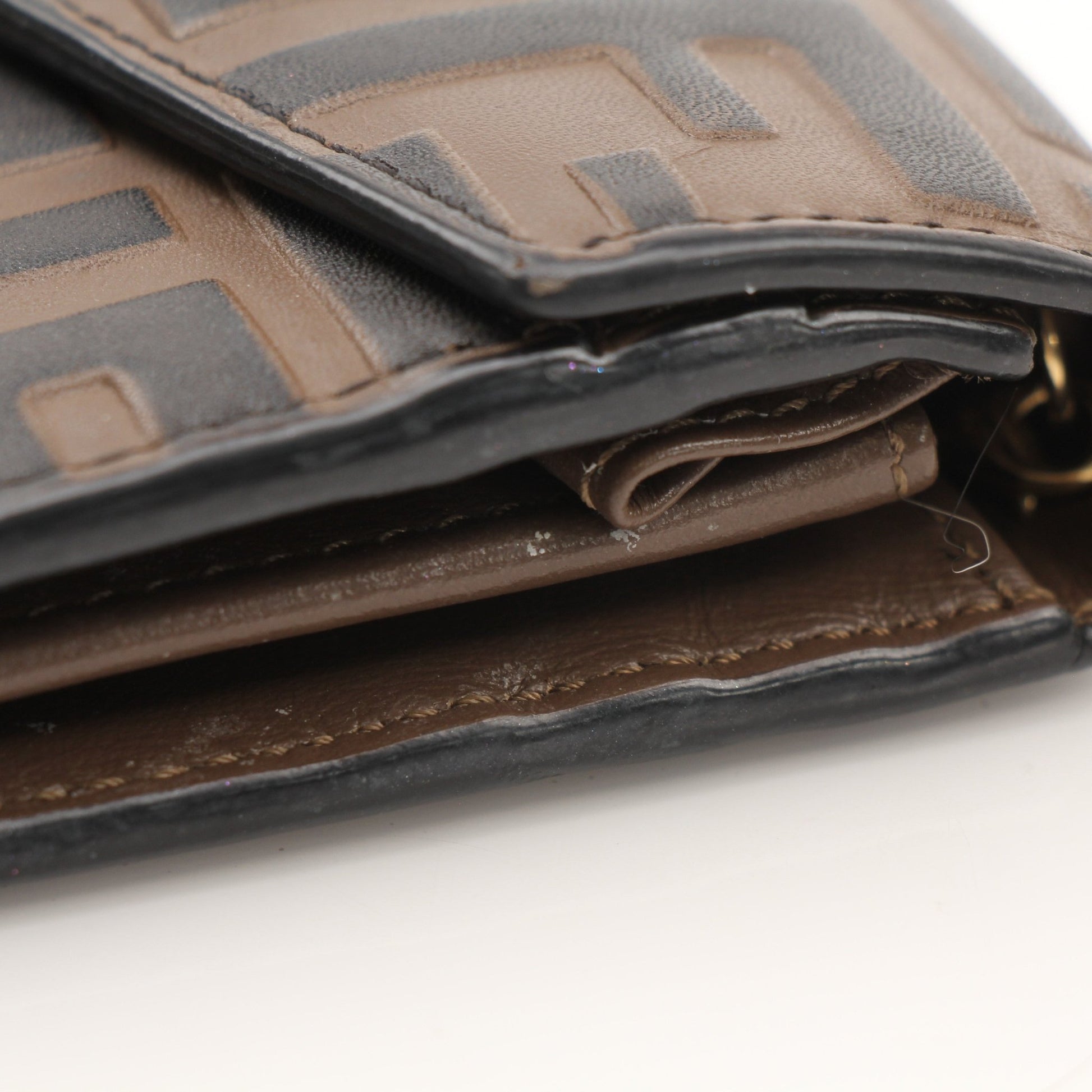 Gold & Beyond Fendi Wallet on Chain, stylish leather wallet with chain strap, featuring signature Fendi branding and elegant design.