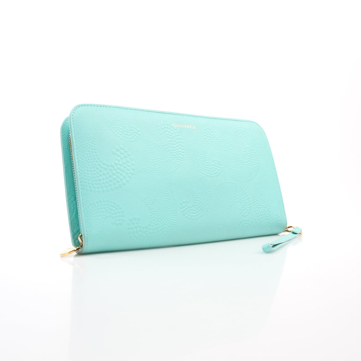 Tiffany & Co. Tiffany Blue grained leather travel wallet organizer by Gold & Beyond