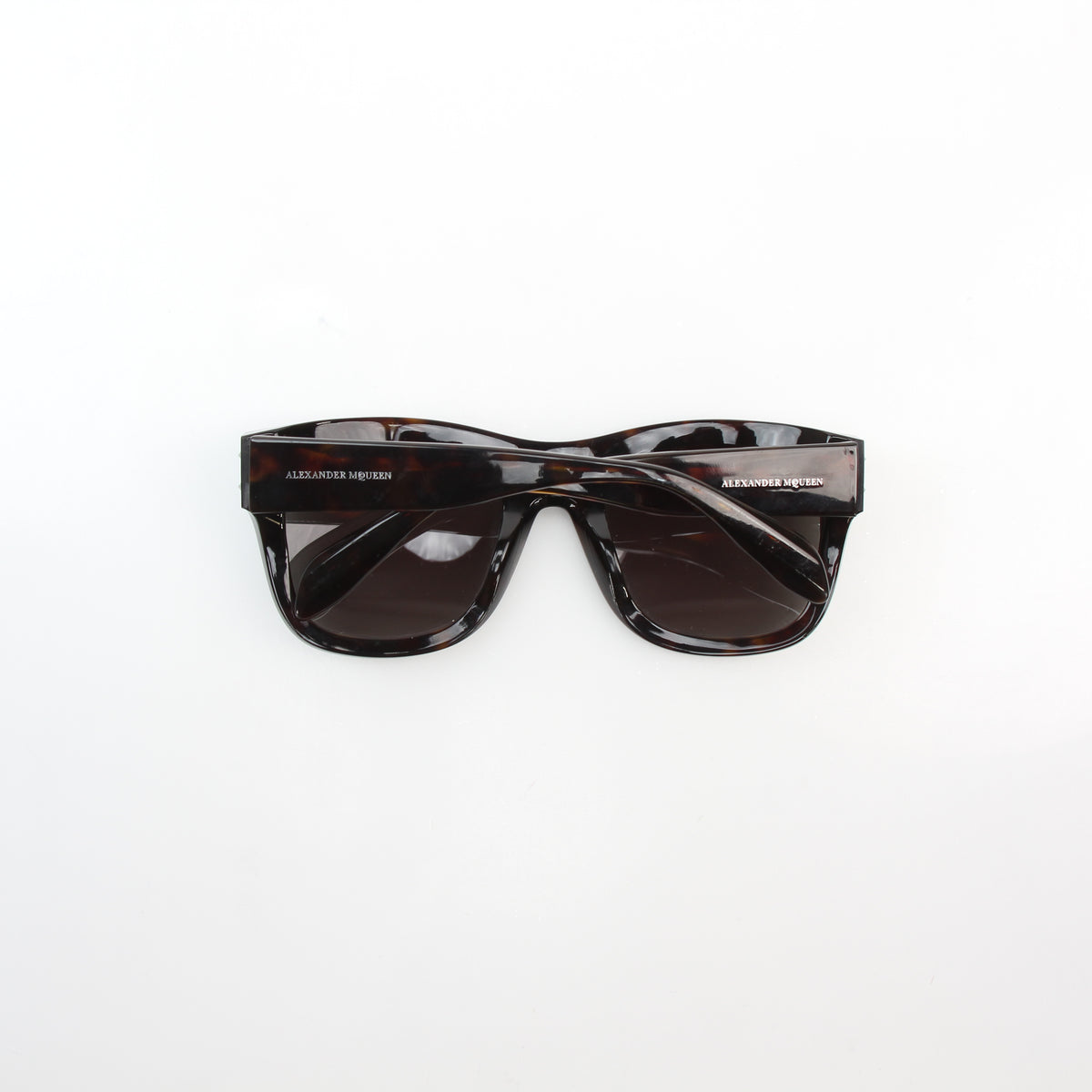 Alexander McQueen AM0050S 002 tortoiseshell acetate retro Wayfarer sunglasses-offsetof