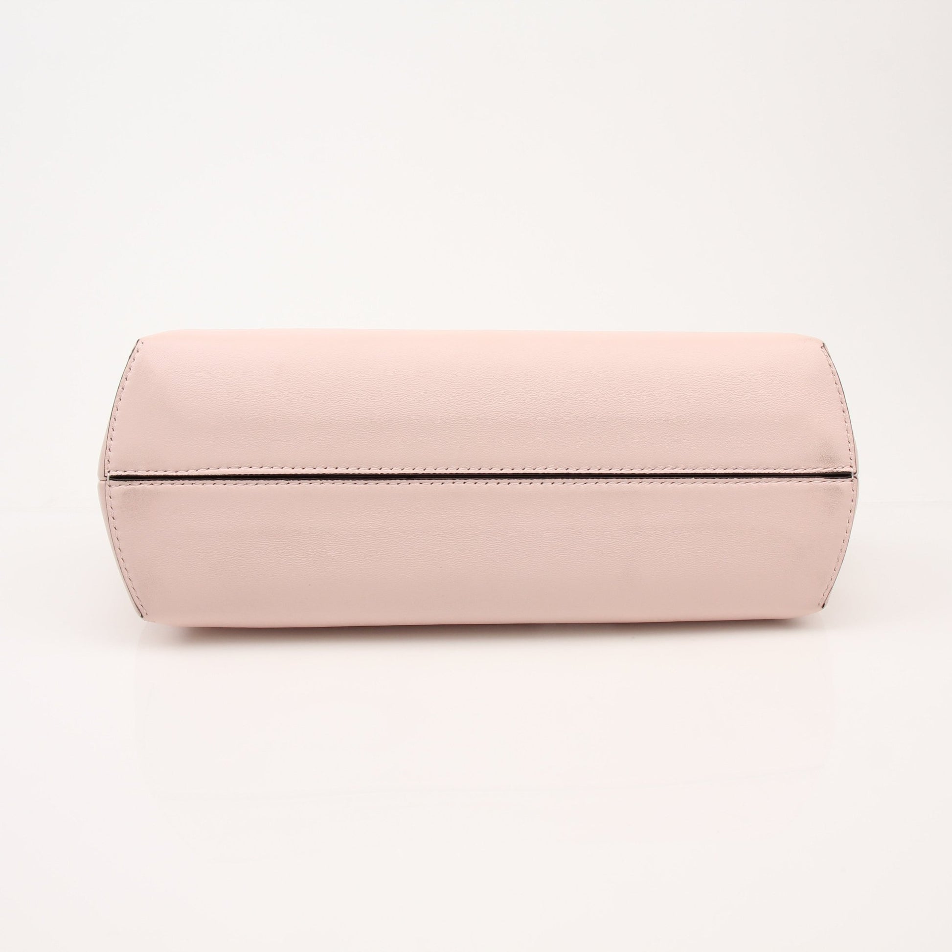 Fendi First Small Clutch handbag in leather with gold-tone hardware, designed for stylish evening or day use.