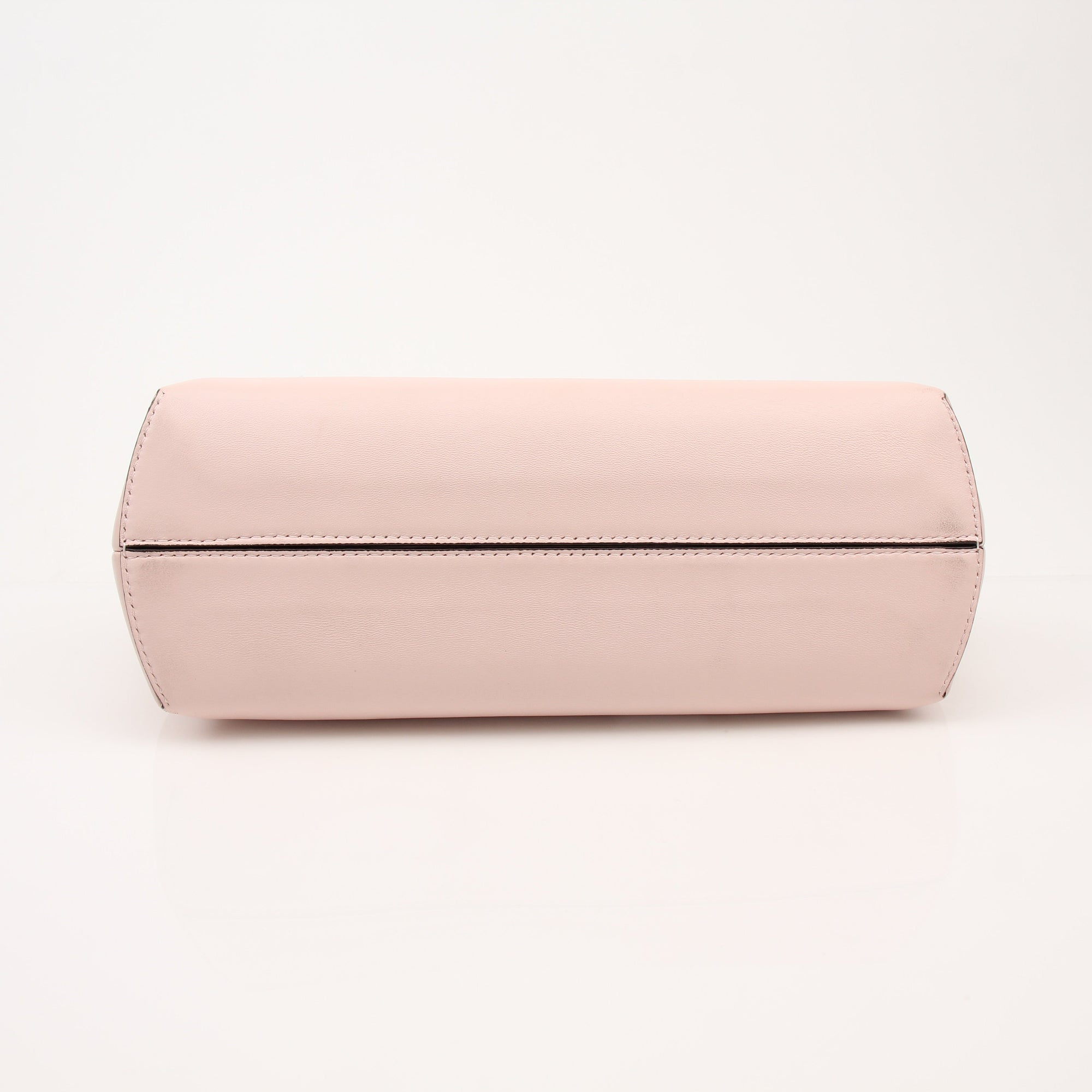 Fendi First Small Clutch handbag in leather with gold-tone hardware, designed for stylish evening or day use.