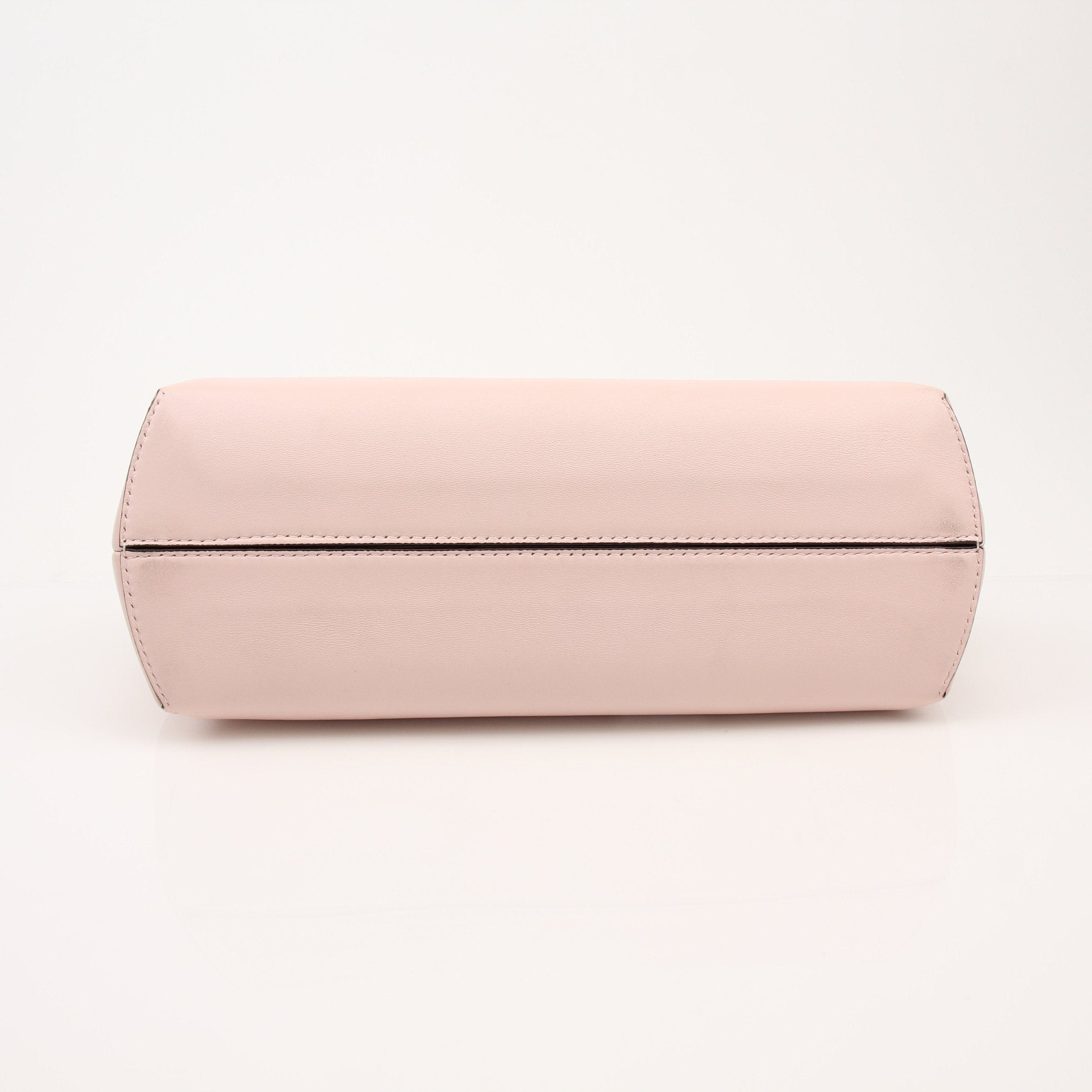 Fendi First Small Clutch handbag in leather with gold-tone hardware, designed for stylish evening or day use.