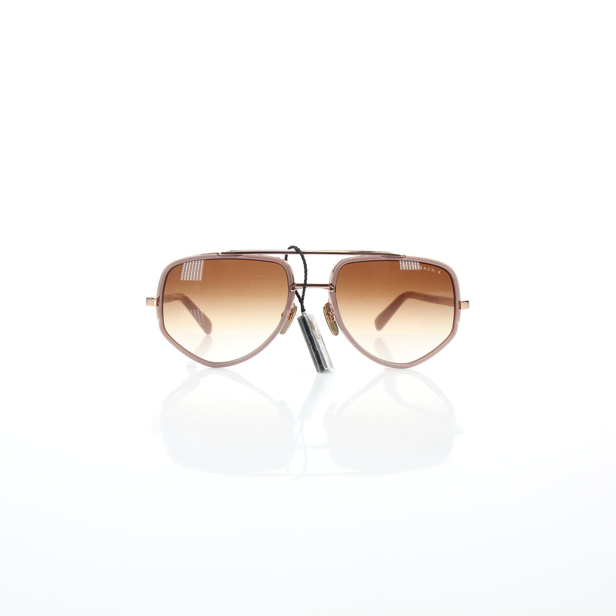 DITA Mach-X DTS463-A-02 Twilight Mauve rose gold geometric aviator sunglasses by Gold & Beyond
