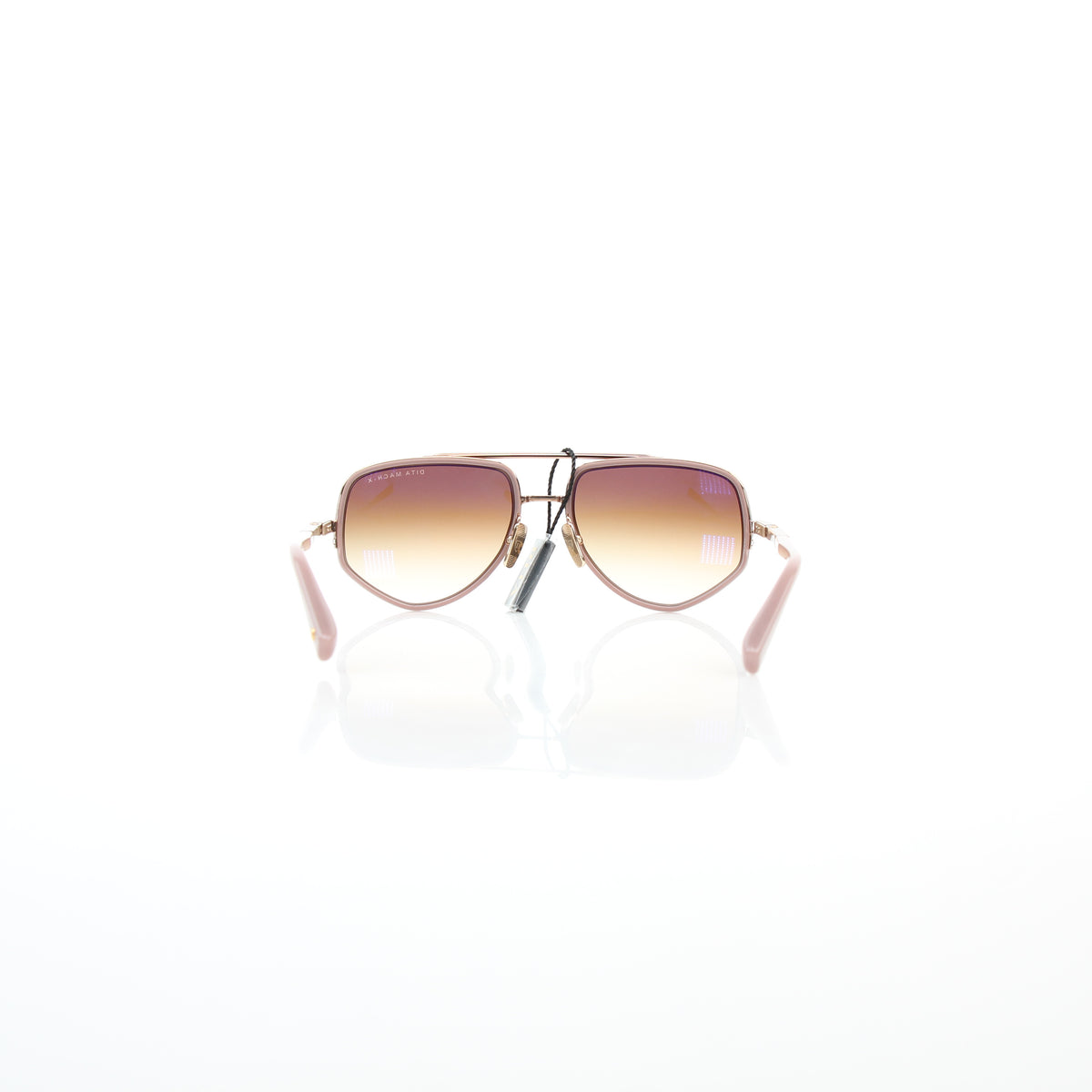 DITA Mach-X DTS463-A-02 Twilight Mauve Rose Gold geometric aviator sunglasses from Gold & Beyond