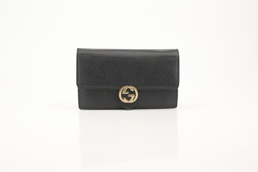 Gucci Black Pebbled Leather Betty Shoulder Bag