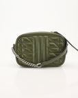 Gucci GG Marmont Green Matelassé Leather Camera Bag