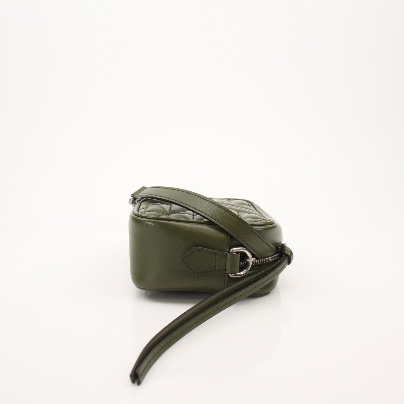 Gold & Beyond Gucci GG Camera Bag handbag with gold hardware and adjustable strap, featuring the iconic GG monogram pattern.