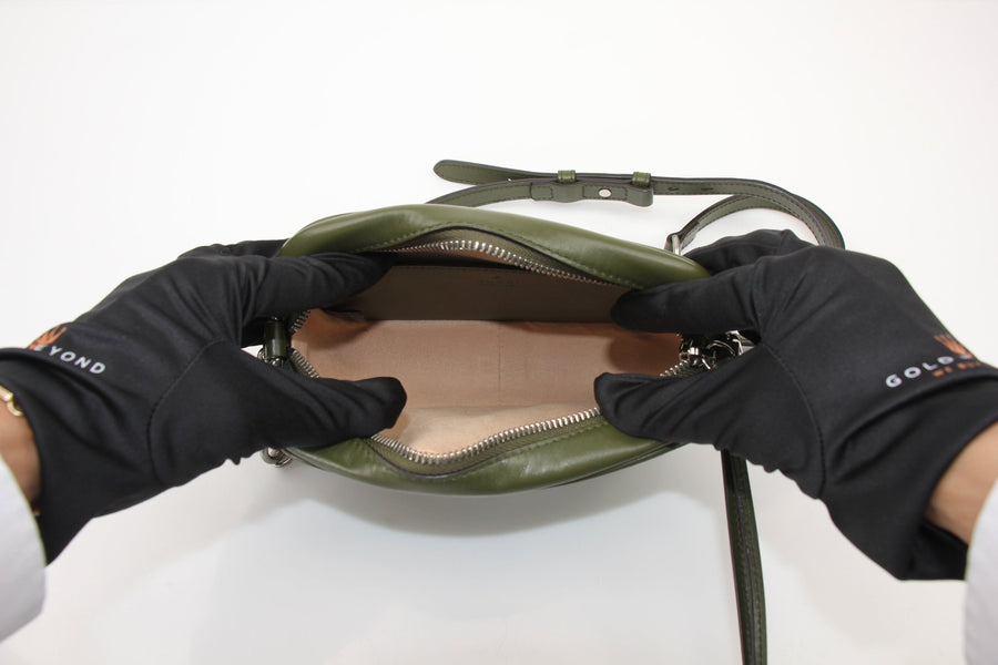 Gucci GG Marmont Green Matelassé Leather Camera Bag