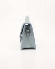 Jacquemus Le Grand Bambino Light Blue Embossed Leather Bag