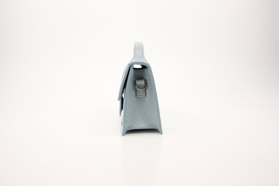 Jacquemus Le Grand Bambino Light Blue Embossed Leather Bag