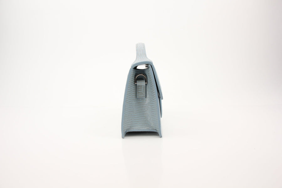 Jacquemus Le Grand Bambino Light Blue Embossed Leather Bag