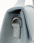 Jacquemus Le Grand Bambino Light Blue Embossed Leather Bag