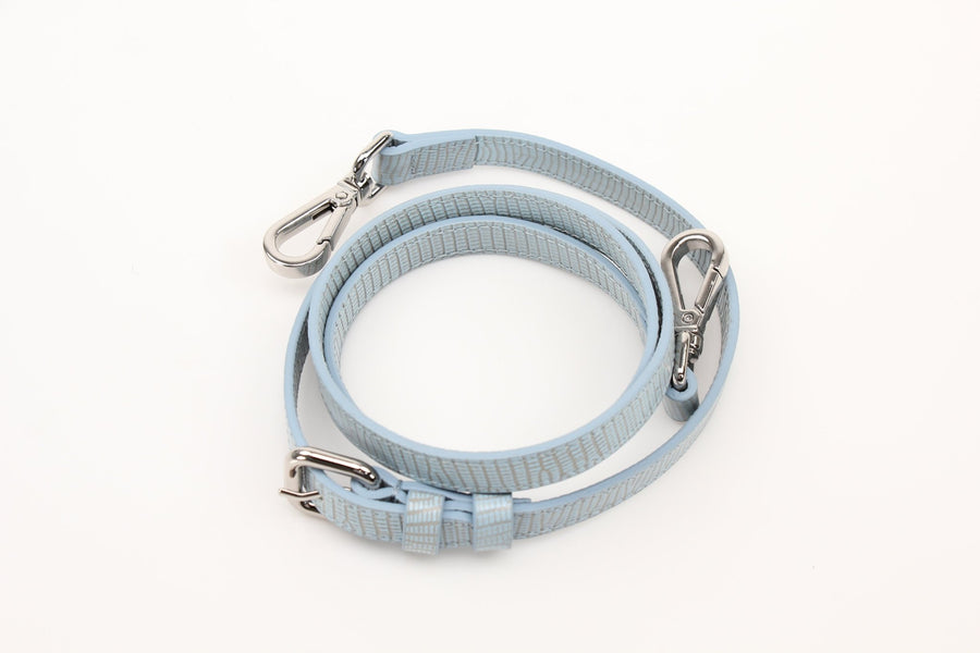 Jacquemus Le Grand Bambino Light Blue Embossed Leather Bag