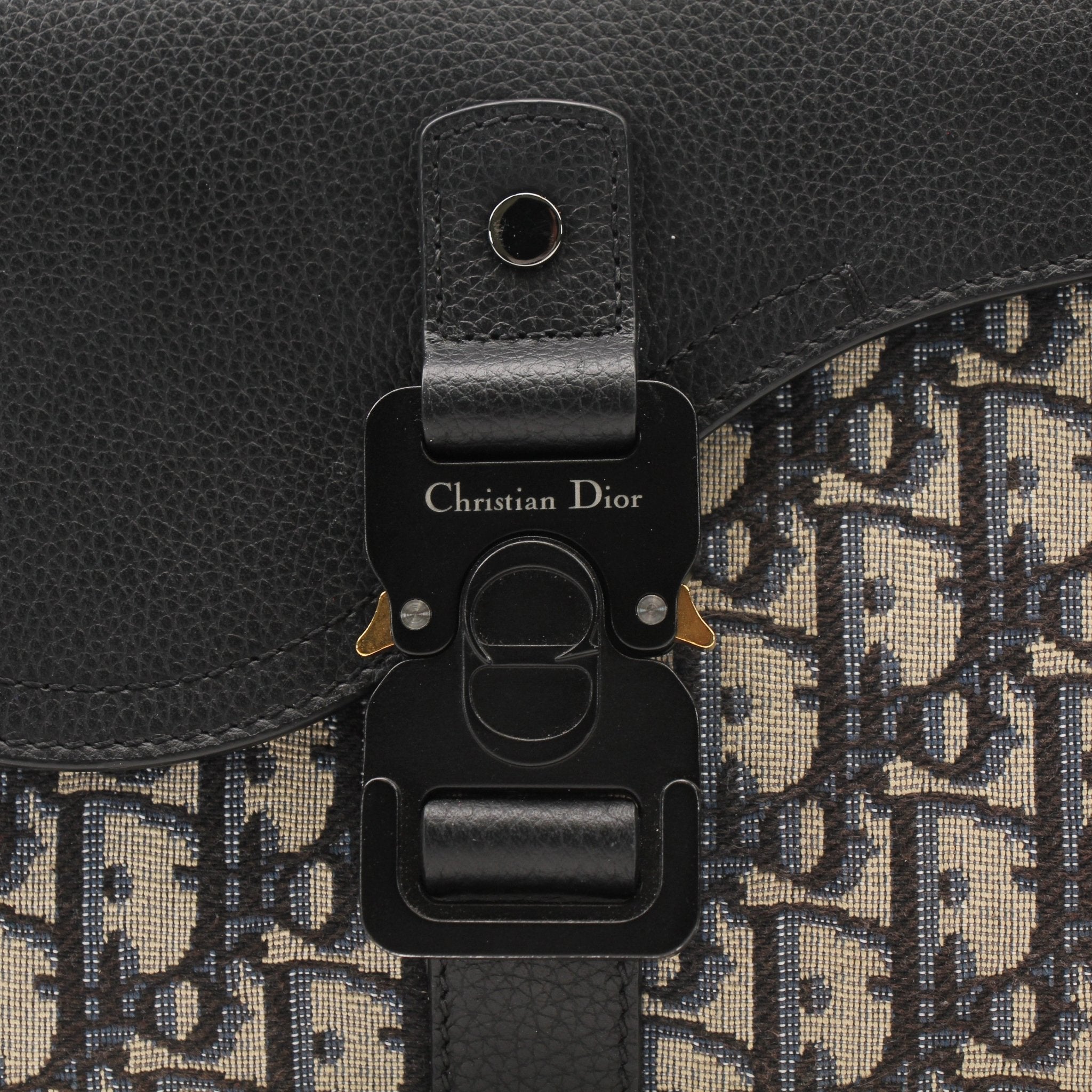 Gold & Beyond Dior Saddle Messenger handbag, stylish leather handbag with saddle design and adjustable strap, in a natural setting.
