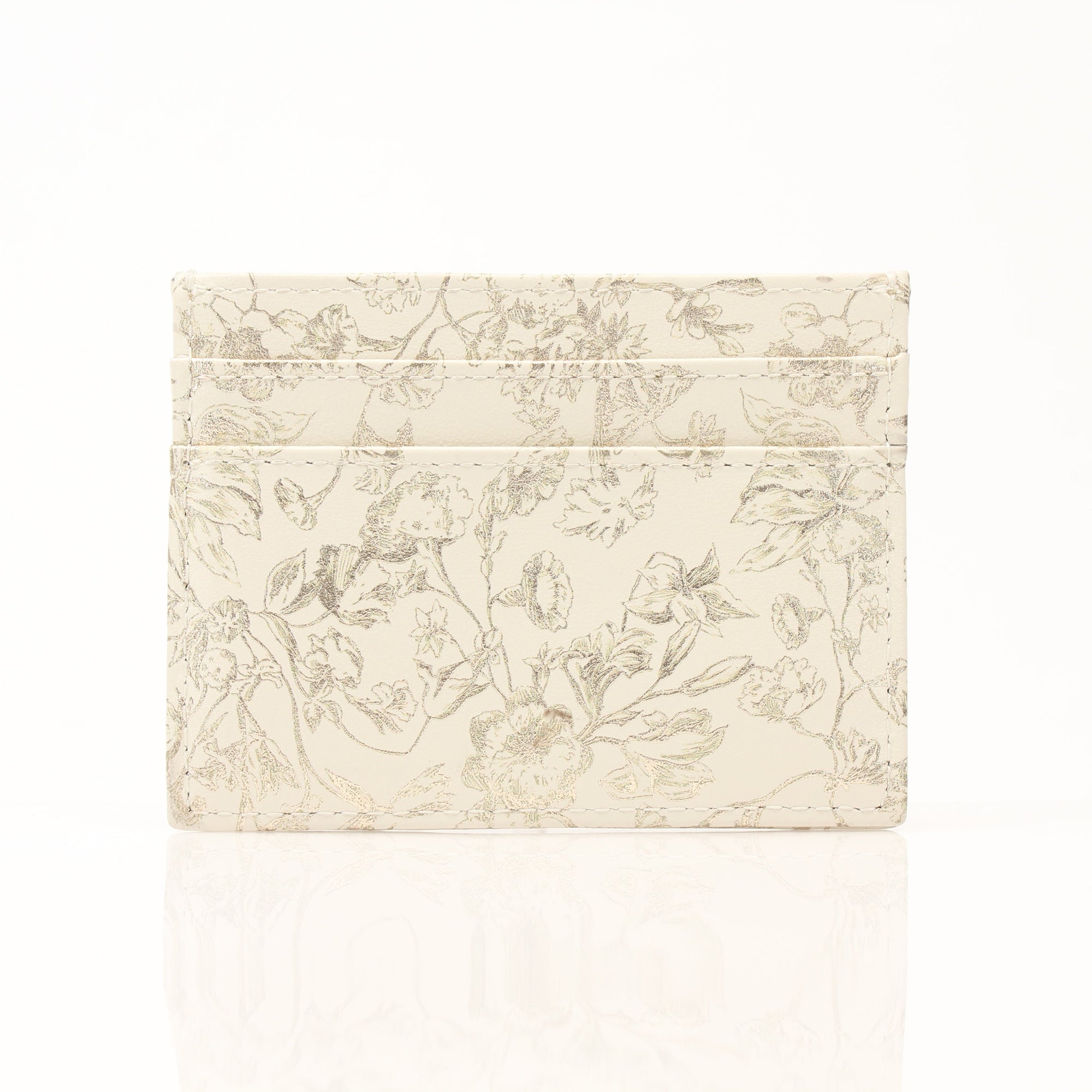 Christian Dior Caro Freesia wallet by Gold & Beyond featuring a sleek leather cardholder with subtle branding and vibrant freesia accents.