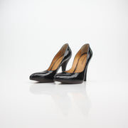 Saint Laurent Black Patent Leather Classic Almond Toe Heels