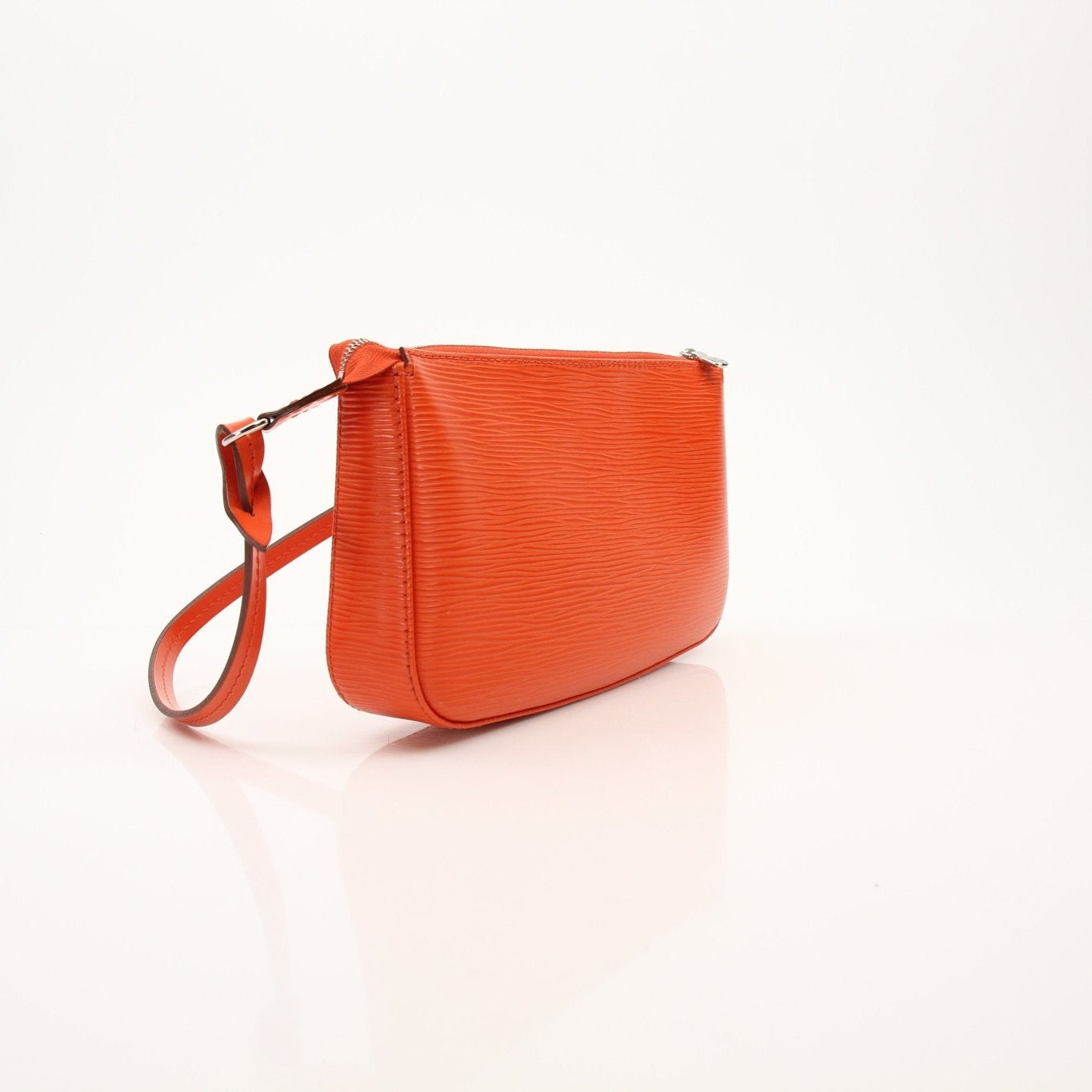 Louis Vuitton Epi Pochette handbag by Gold & Beyond with textured leather and compact design, shown in the image.