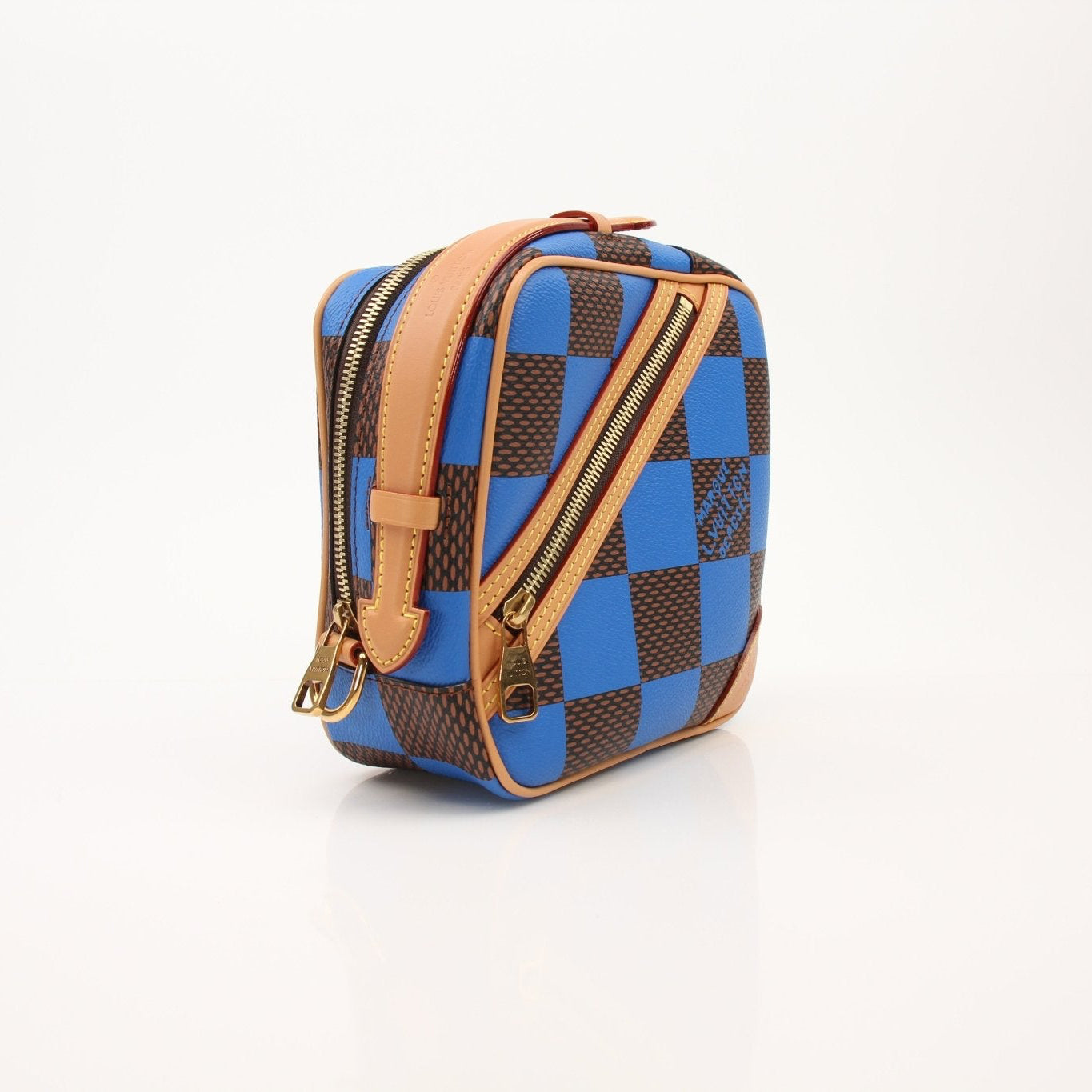 Louis Vuitton Damier Chess Messenger Handbag by Gold & Beyond, featuring classic checkered pattern and leather strap.