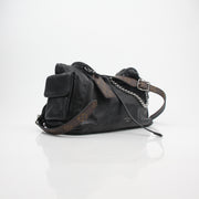 Louis Vuitton CarryAll Cargo PM Black Lambskin Handbag