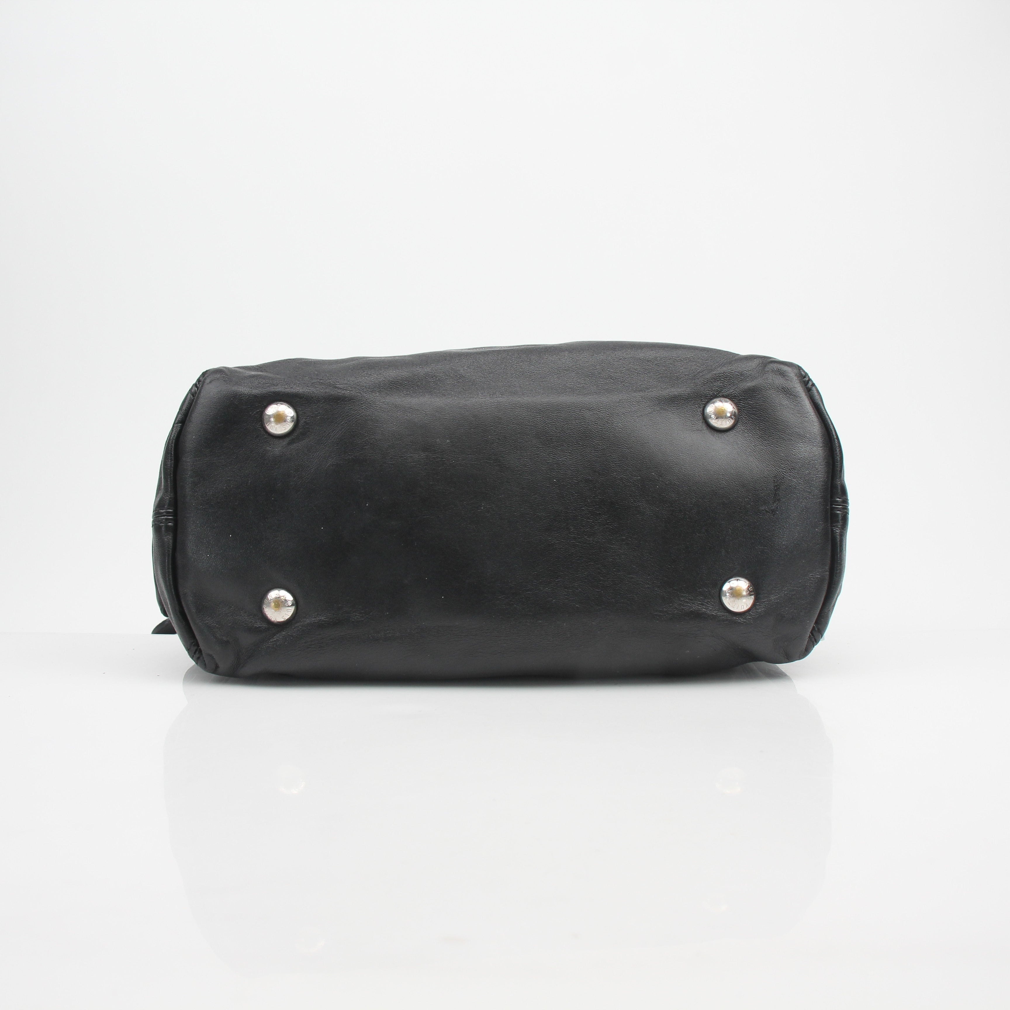 Louis Vuitton CarryAll Cargo PM Black Lambskin Handbag