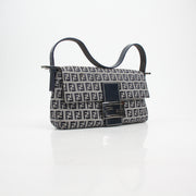 Fendi Zucchino Canvas Mamma Baguette Shoulder Bag