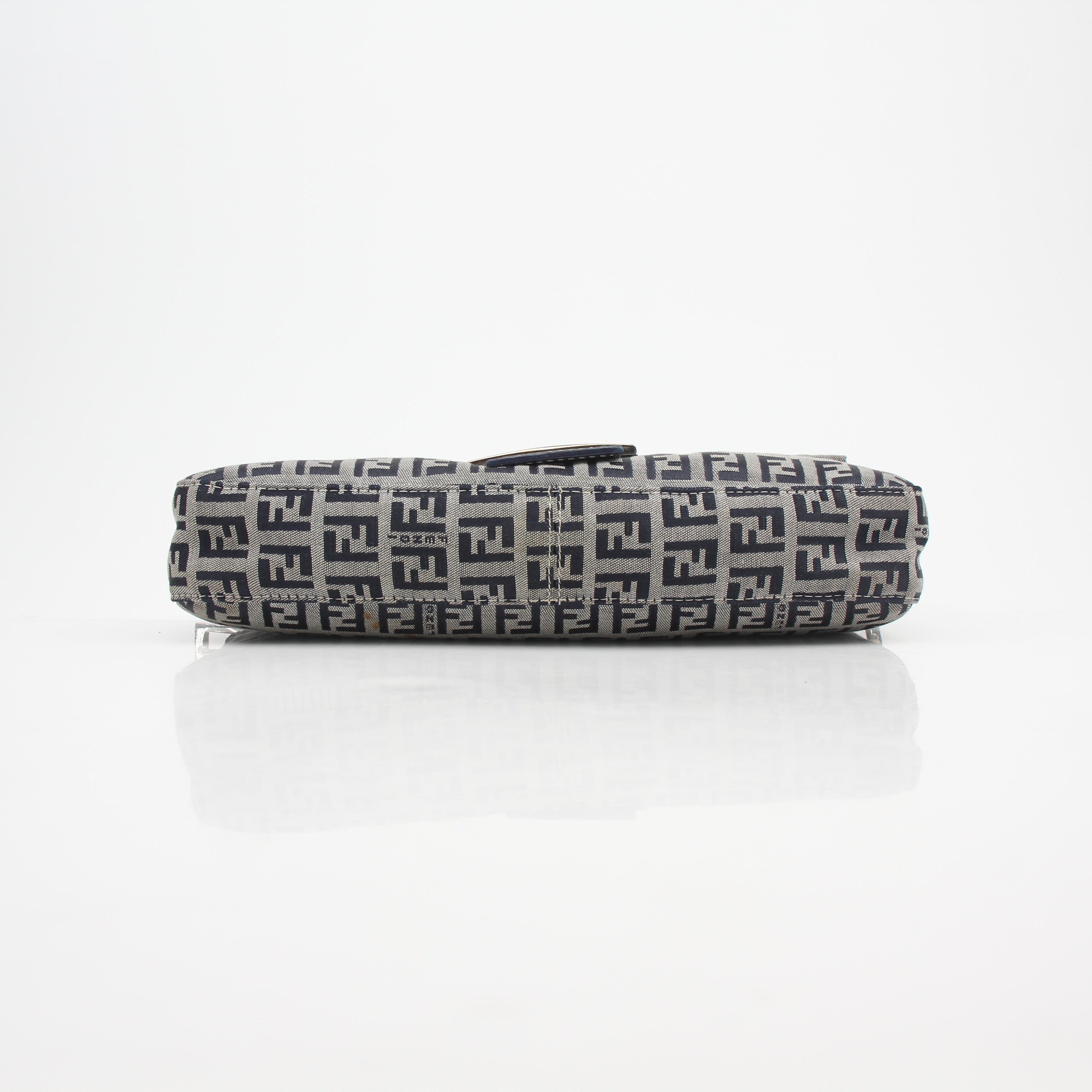 Fendi Zucchino Canvas Mamma Baguette Shoulder Bag