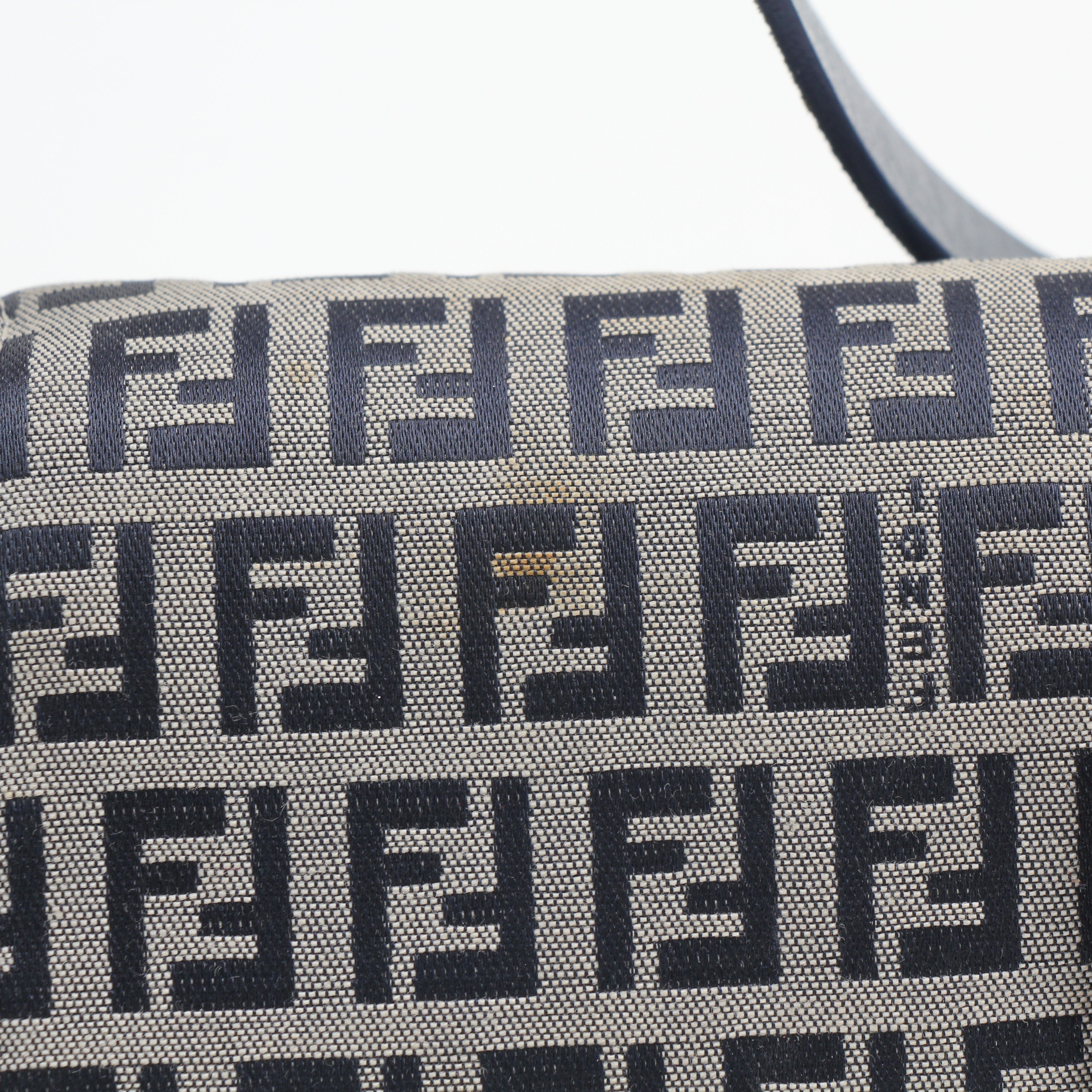 Fendi Zucchino Canvas Mamma Baguette Shoulder Bag