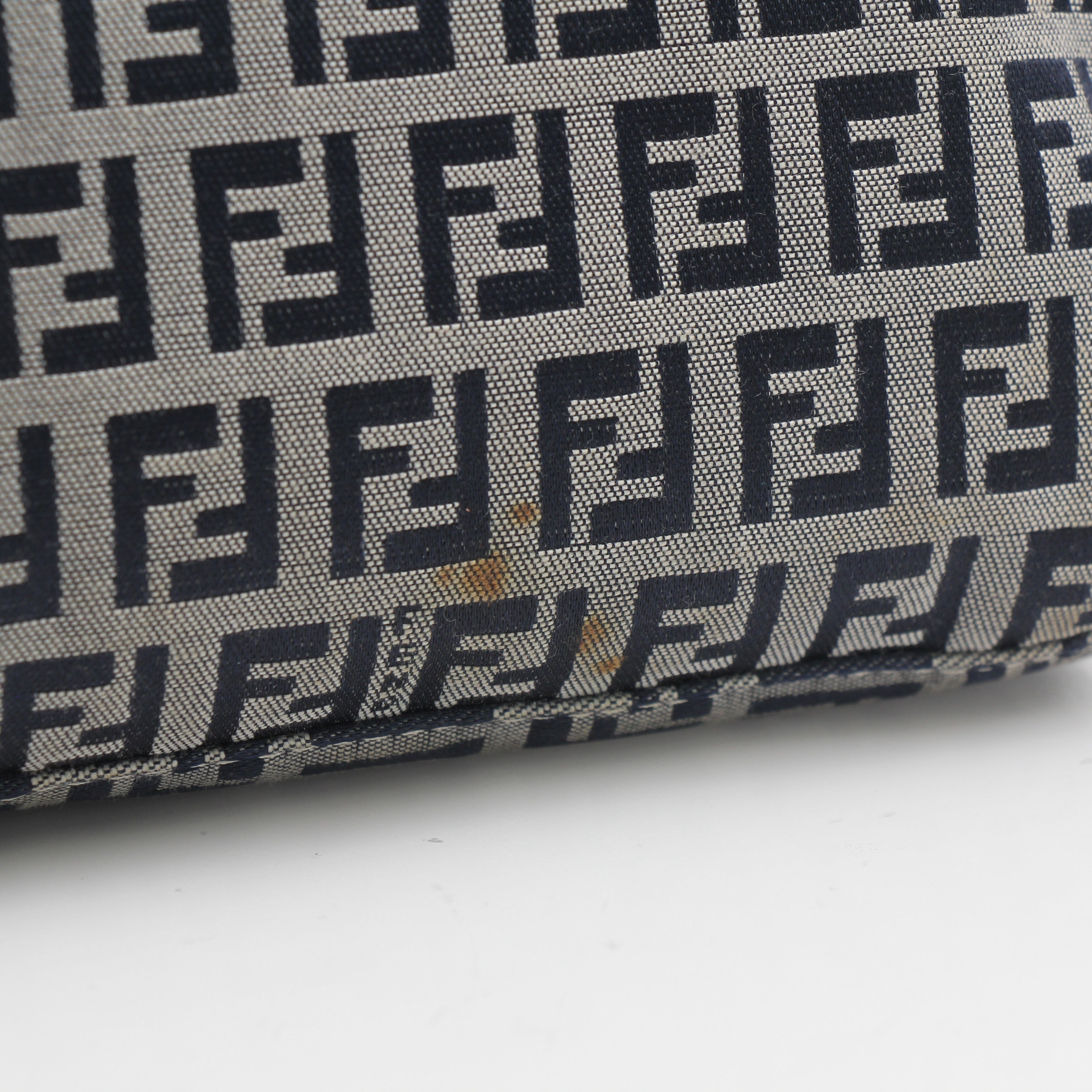 Fendi Zucchino Canvas Mamma Baguette Shoulder Bag