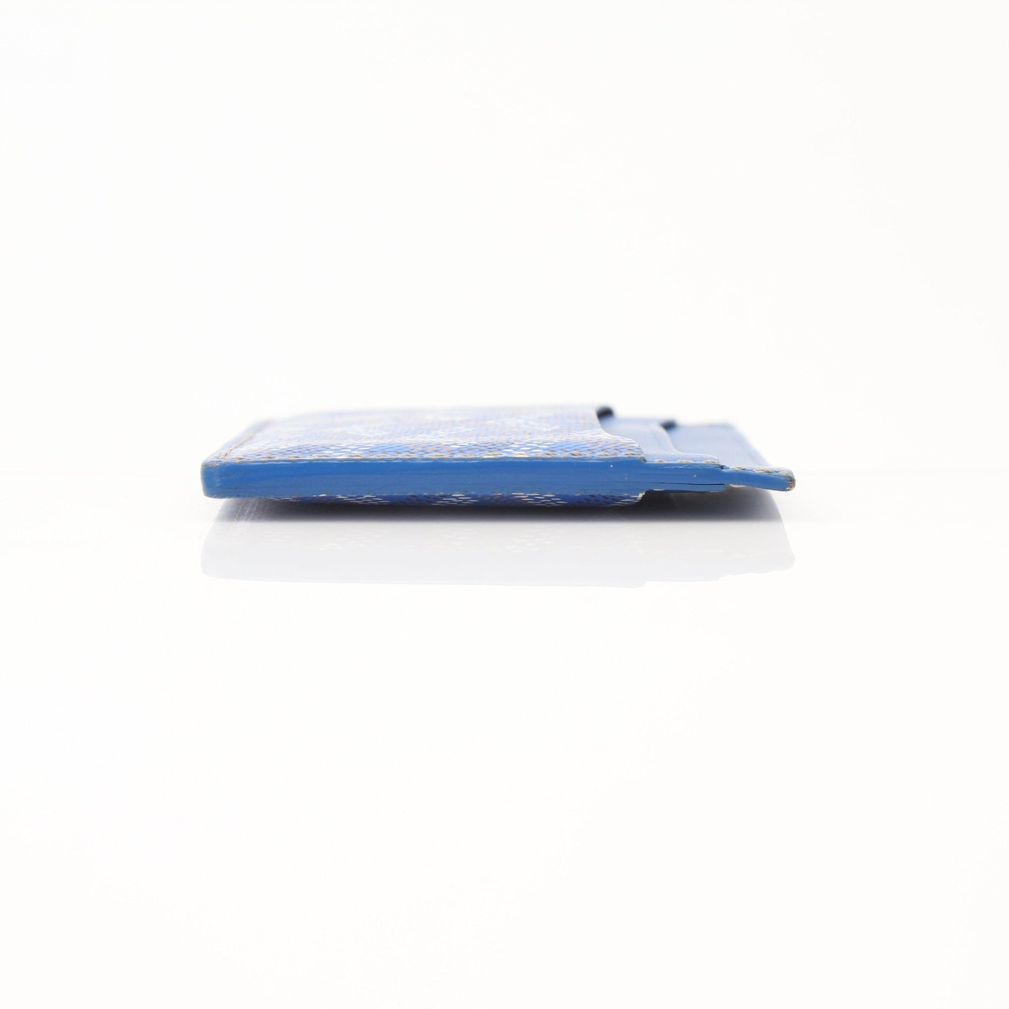 Gold & Beyond Goyard Saint Sulpice card holder with multiple card slots and signature patterned exterior.