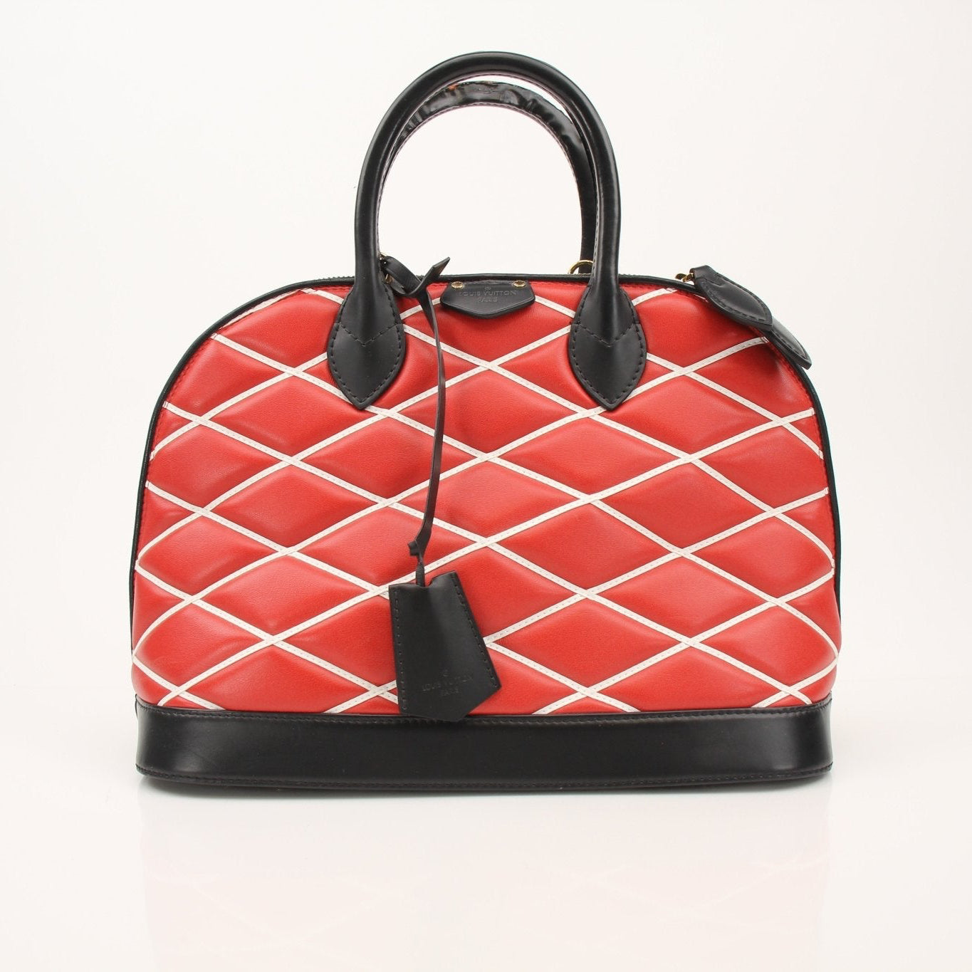 Gold & Beyond Louis Vuitton Alma PM Satchel Bag, elegant handbag with structured design and signature monogram pattern.