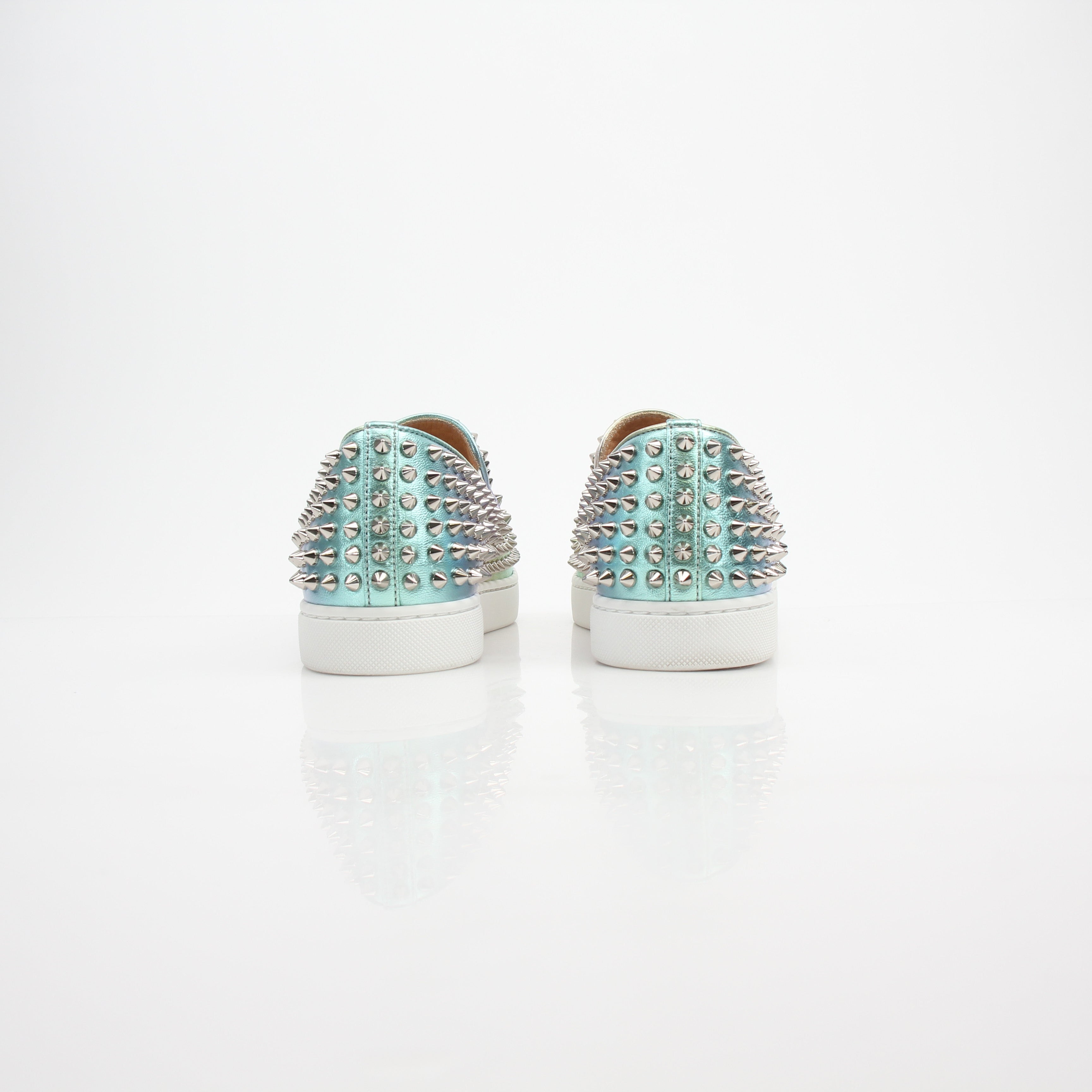 Christian Louboutin Spiked Roller Boat Slip-On Sneakers