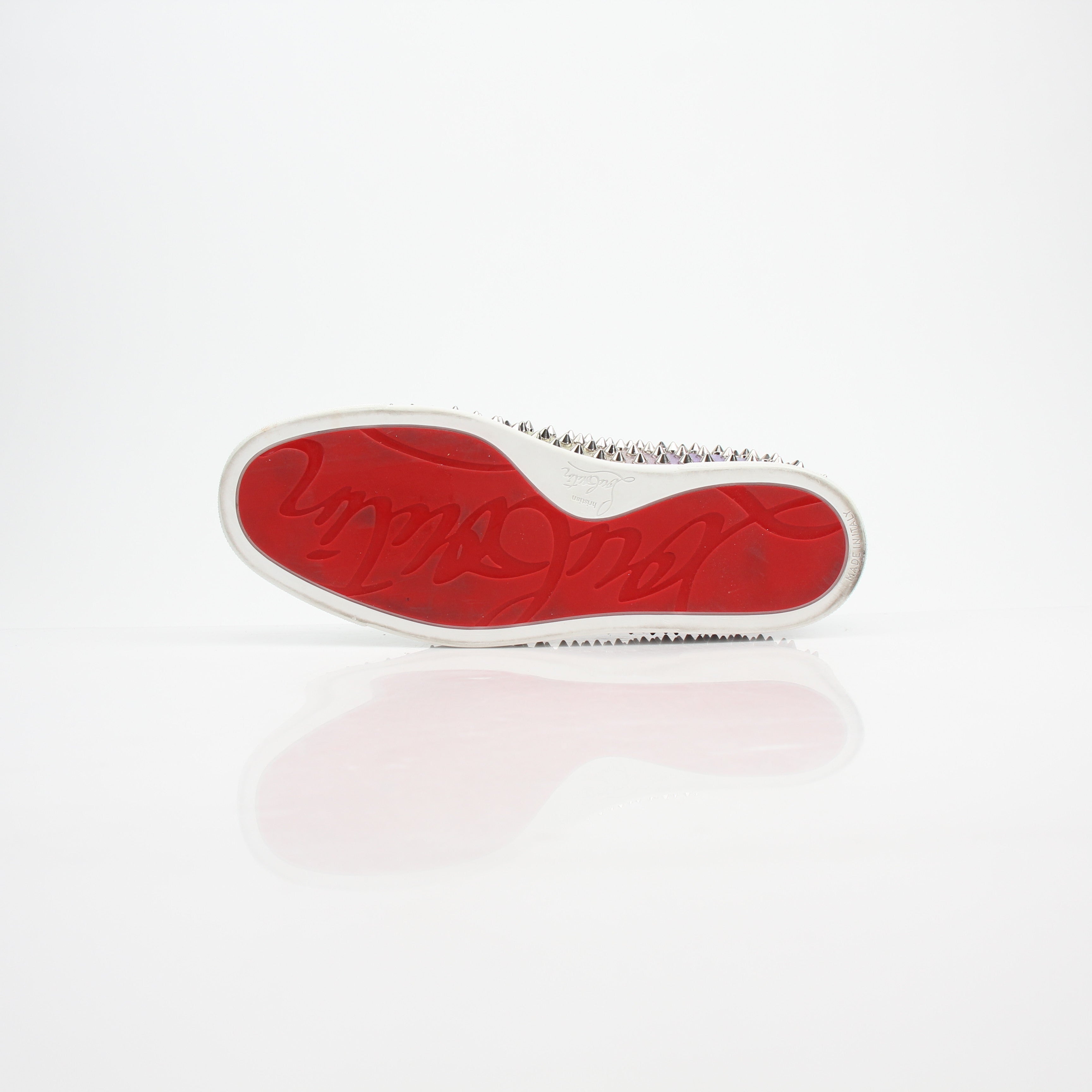 Christian Louboutin Spiked Roller Boat Slip-On Sneakers