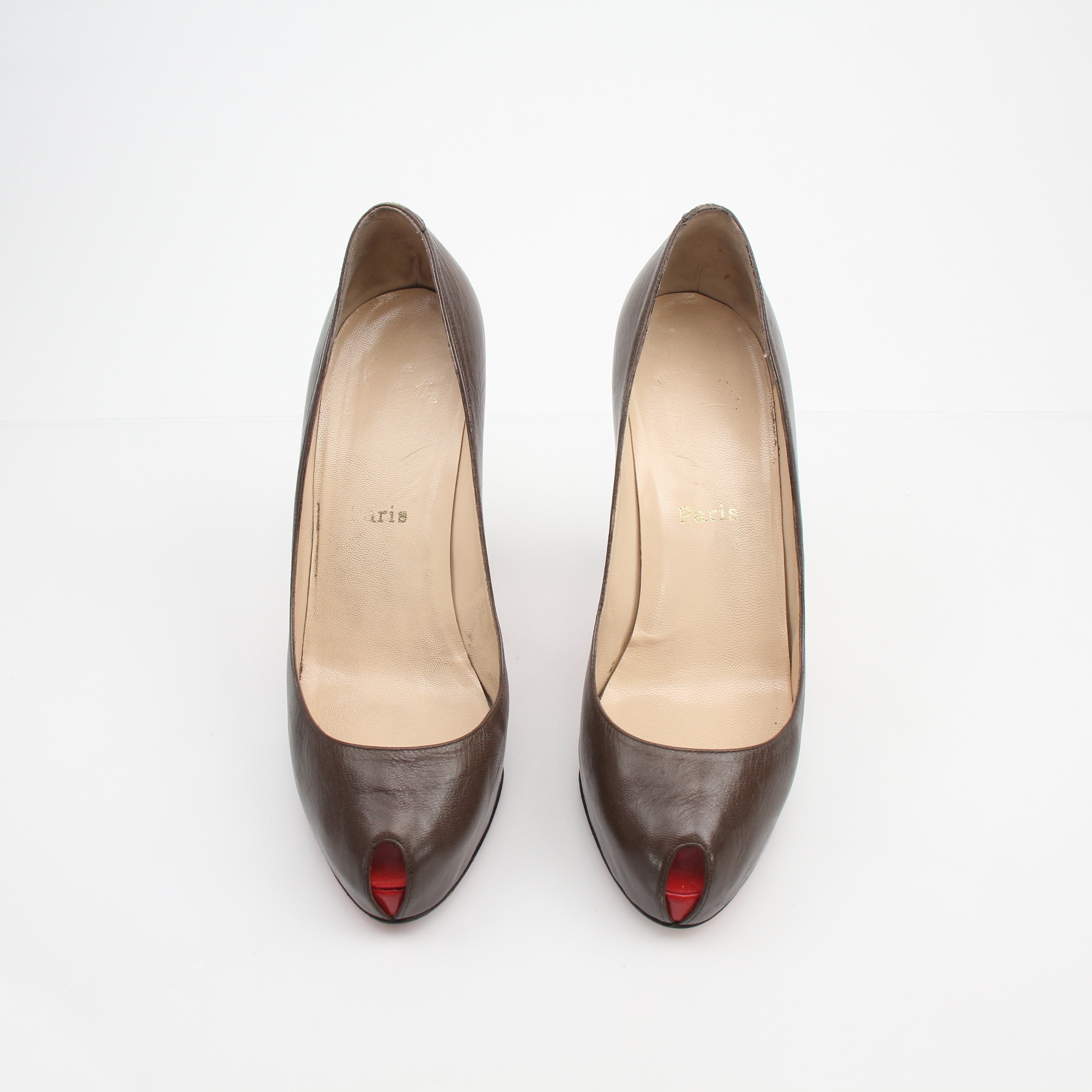 Christian Louboutin Women’s Mini Bout Leather Heels