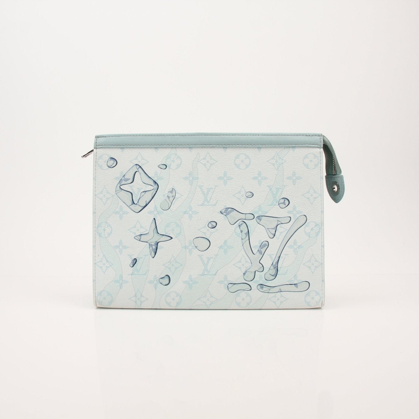Louis Vuitton Watermark Toiletry 26 travel bag with leather accents, featuring the signature monogram design and multiple compartments.