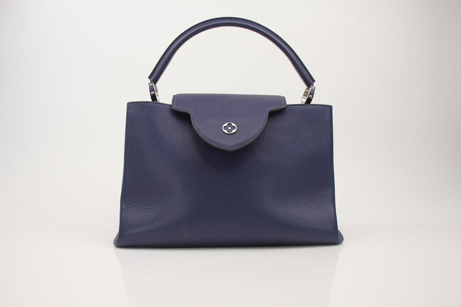 Louis Vuitton Capucines MM TR2174 – Navy Blue Leather Tote