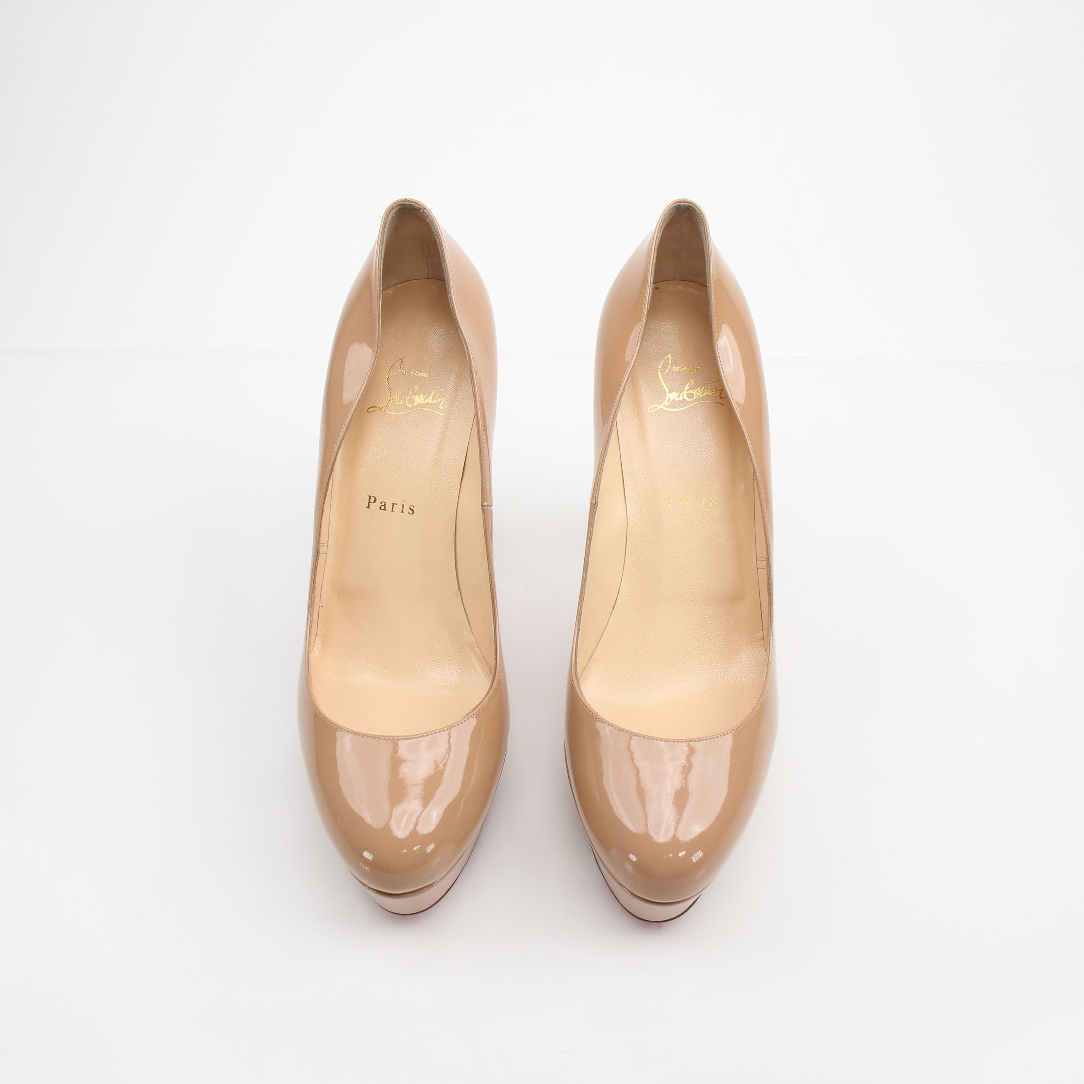 Christian Louboutin Women’s Bianca 120 Patent Leather Heels