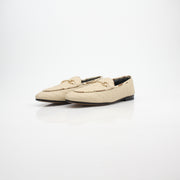 Gucci Women’s Horsebit Raffia Jordaan Loafers