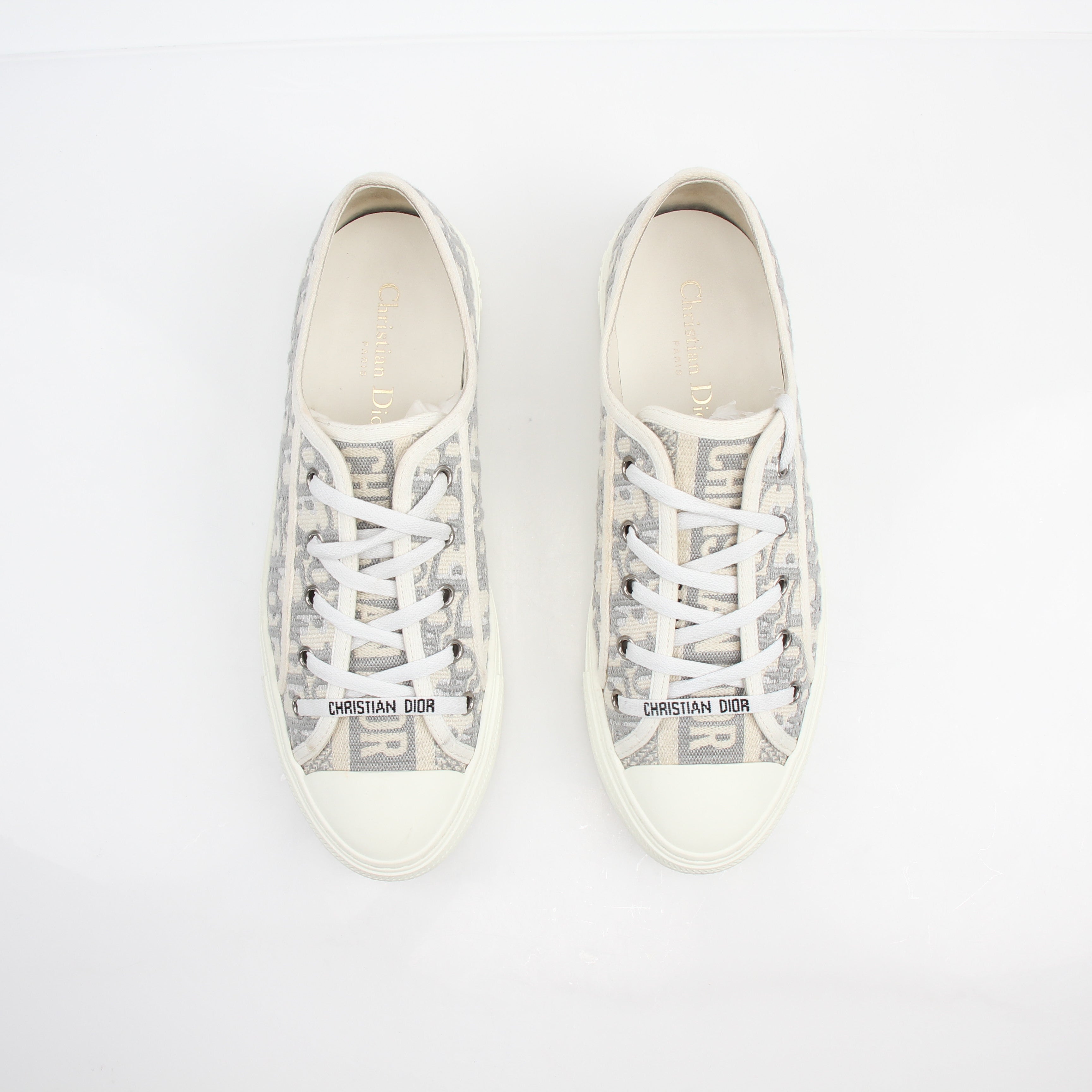 Christian Dior Women’s Canvas Oblique Walk'N'Dior Low Top Sneakers