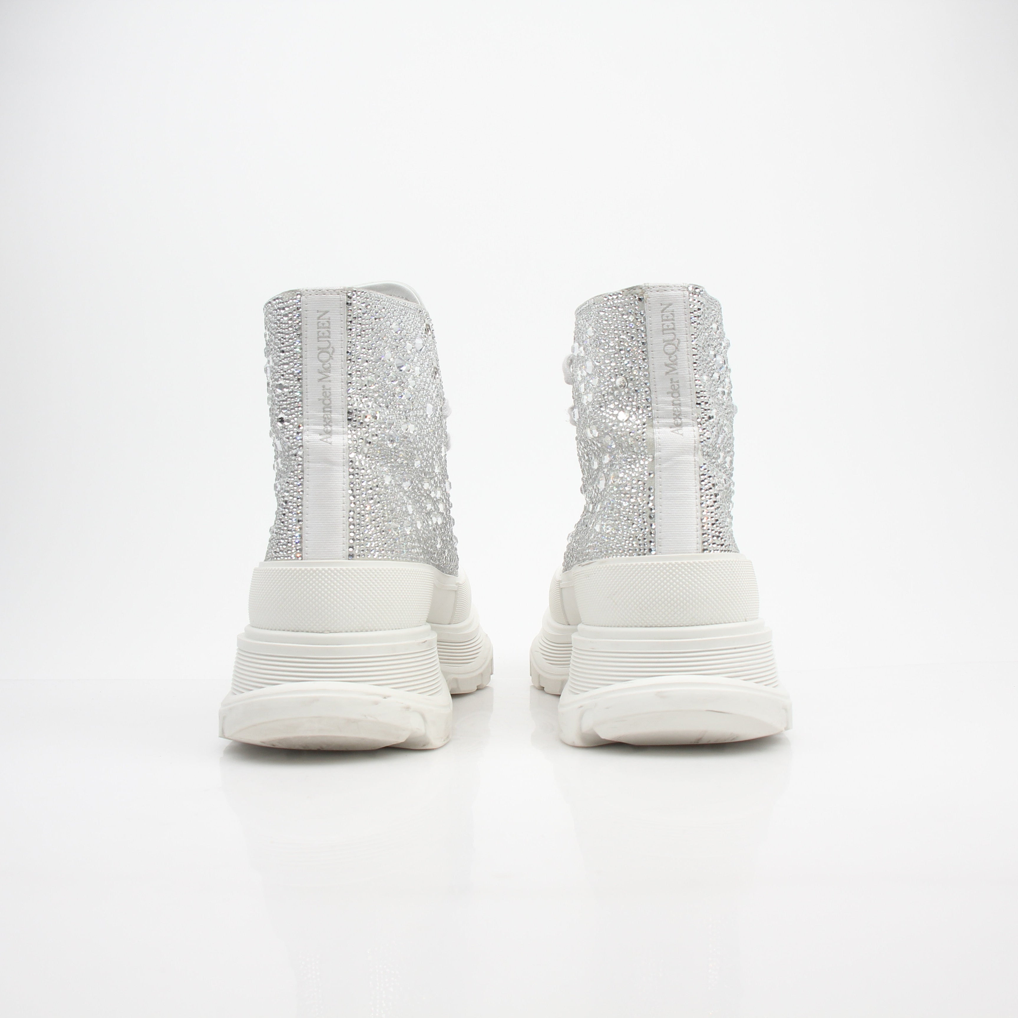 Alexander McQueen Women’s Crystal Thread Slick Boots
