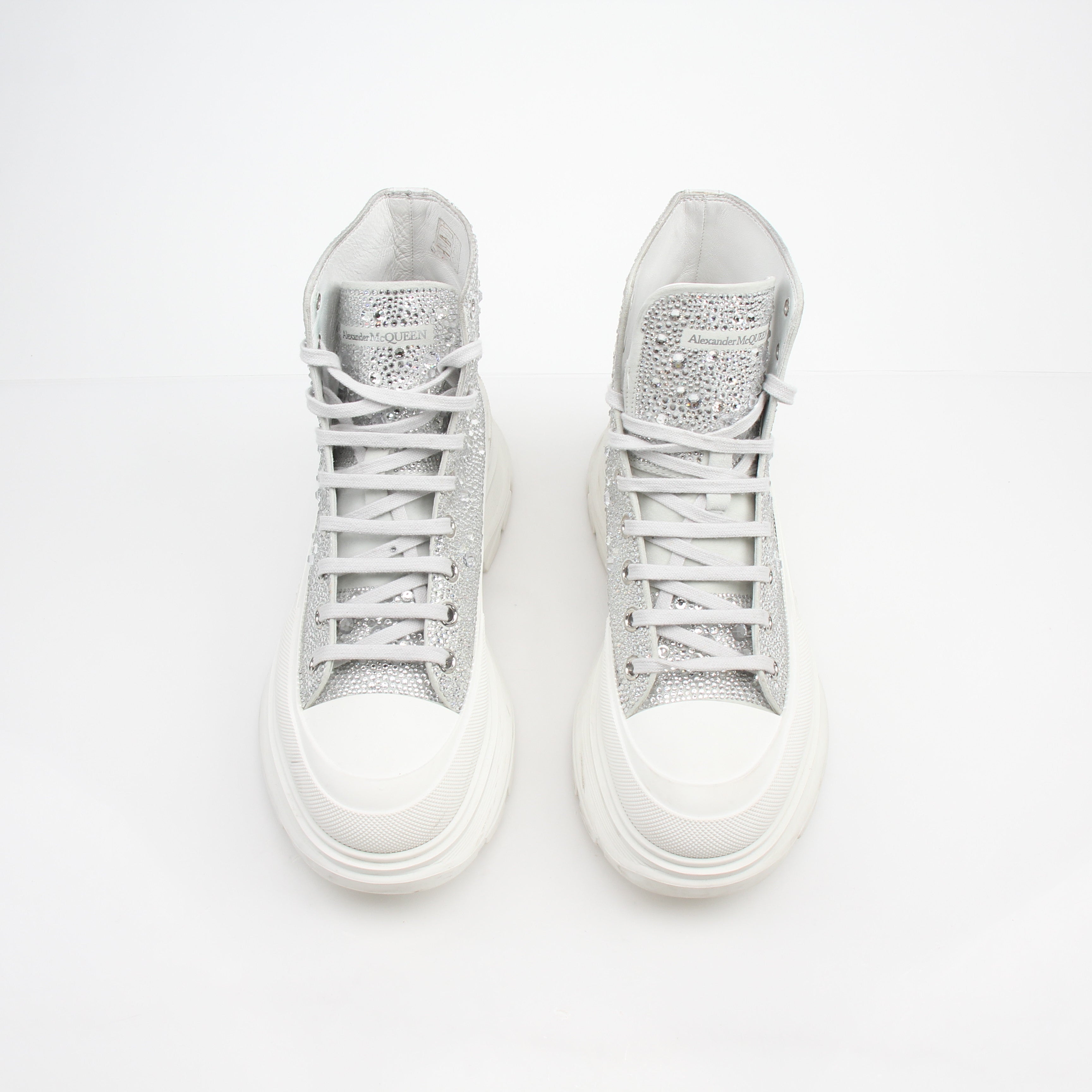 Alexander McQueen Women’s Crystal Thread Slick Boots