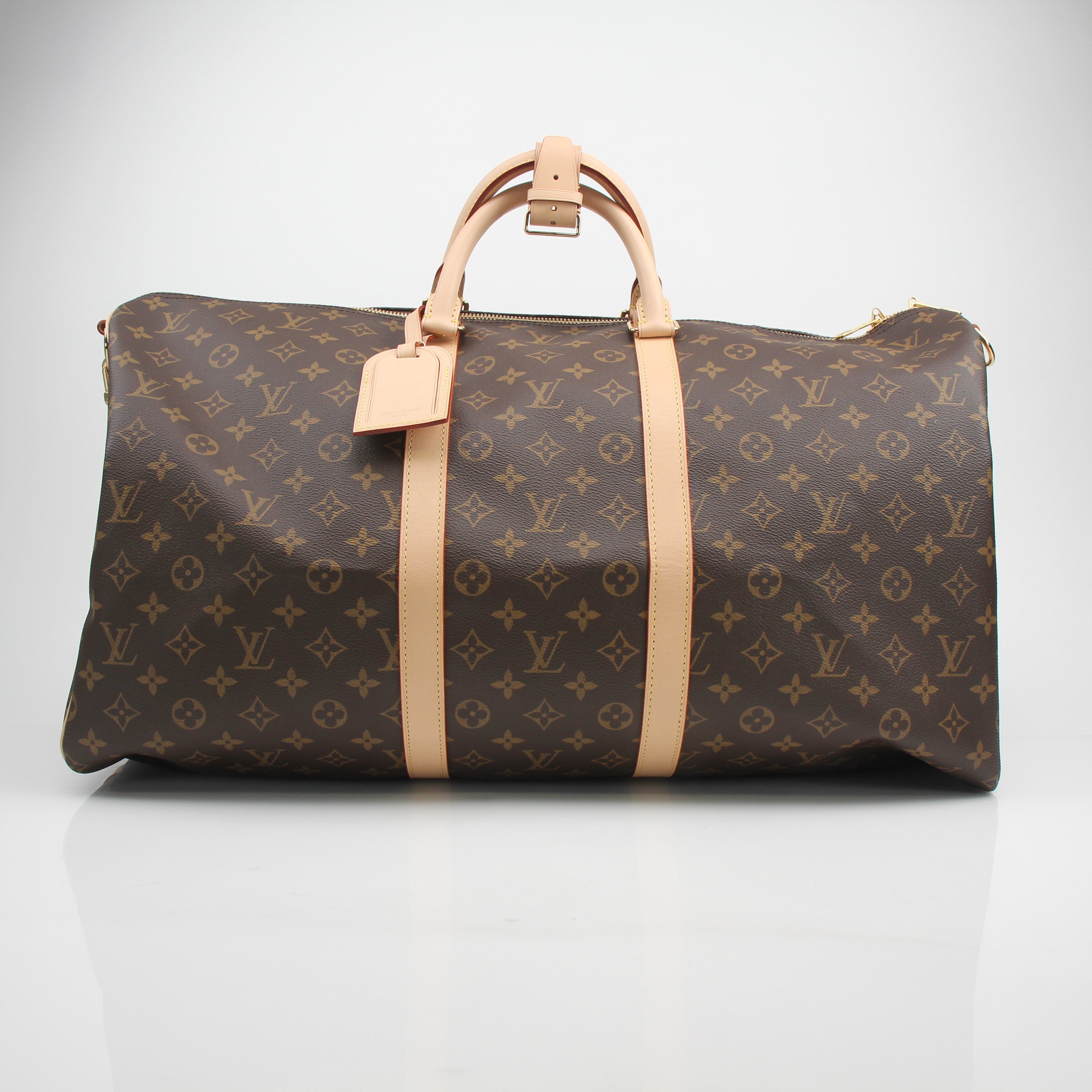 Louis Vuitton Monogram Keepall Bandoulière 55 Duffle Bag
