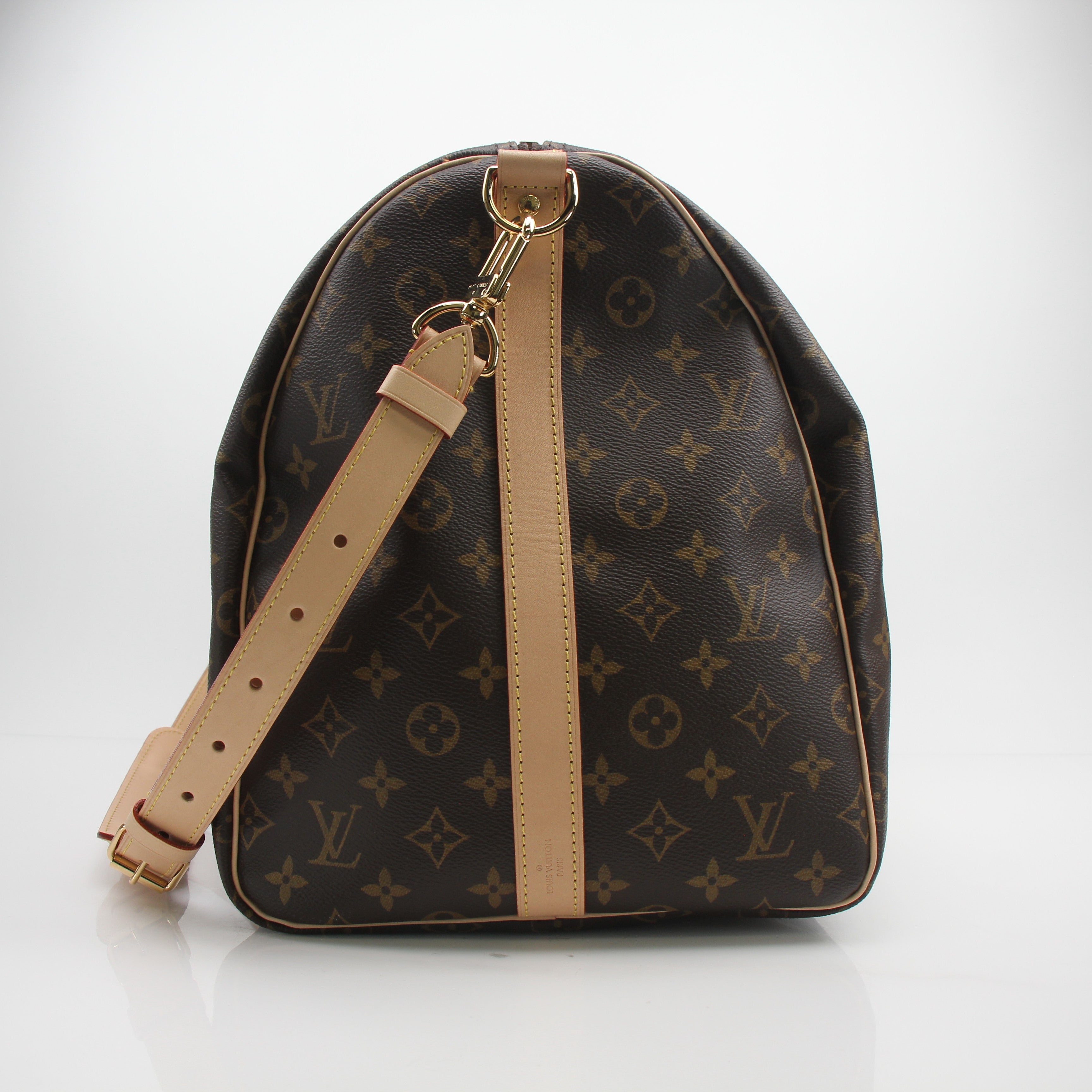 Louis Vuitton Monogram Keepall Bandoulière 55 Duffle Bag