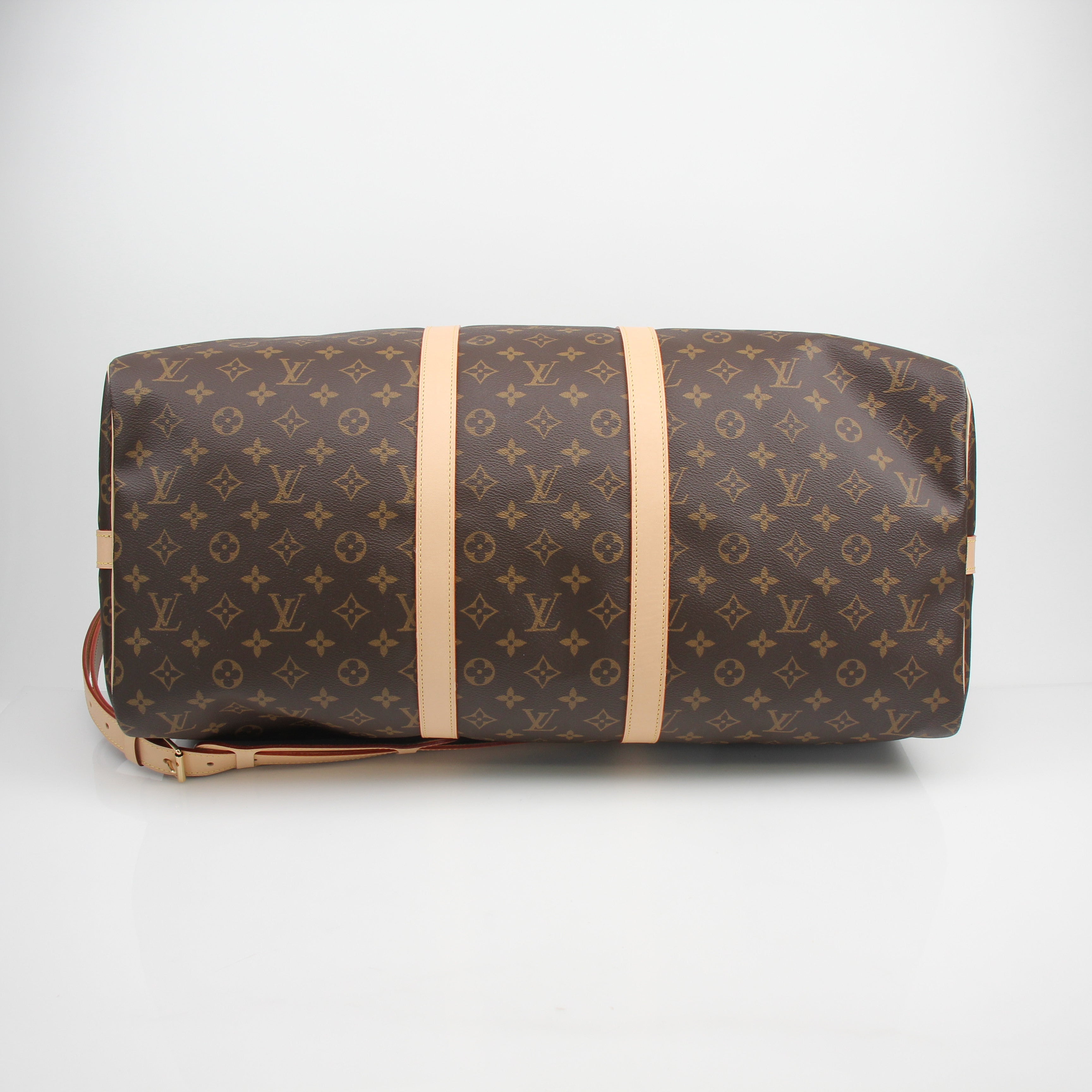 Louis Vuitton Monogram Keepall Bandoulière 55 Duffle Bag