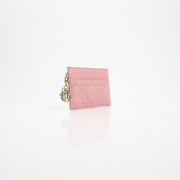 Christian Dior Lady Dior Cannage Leather Card Holder