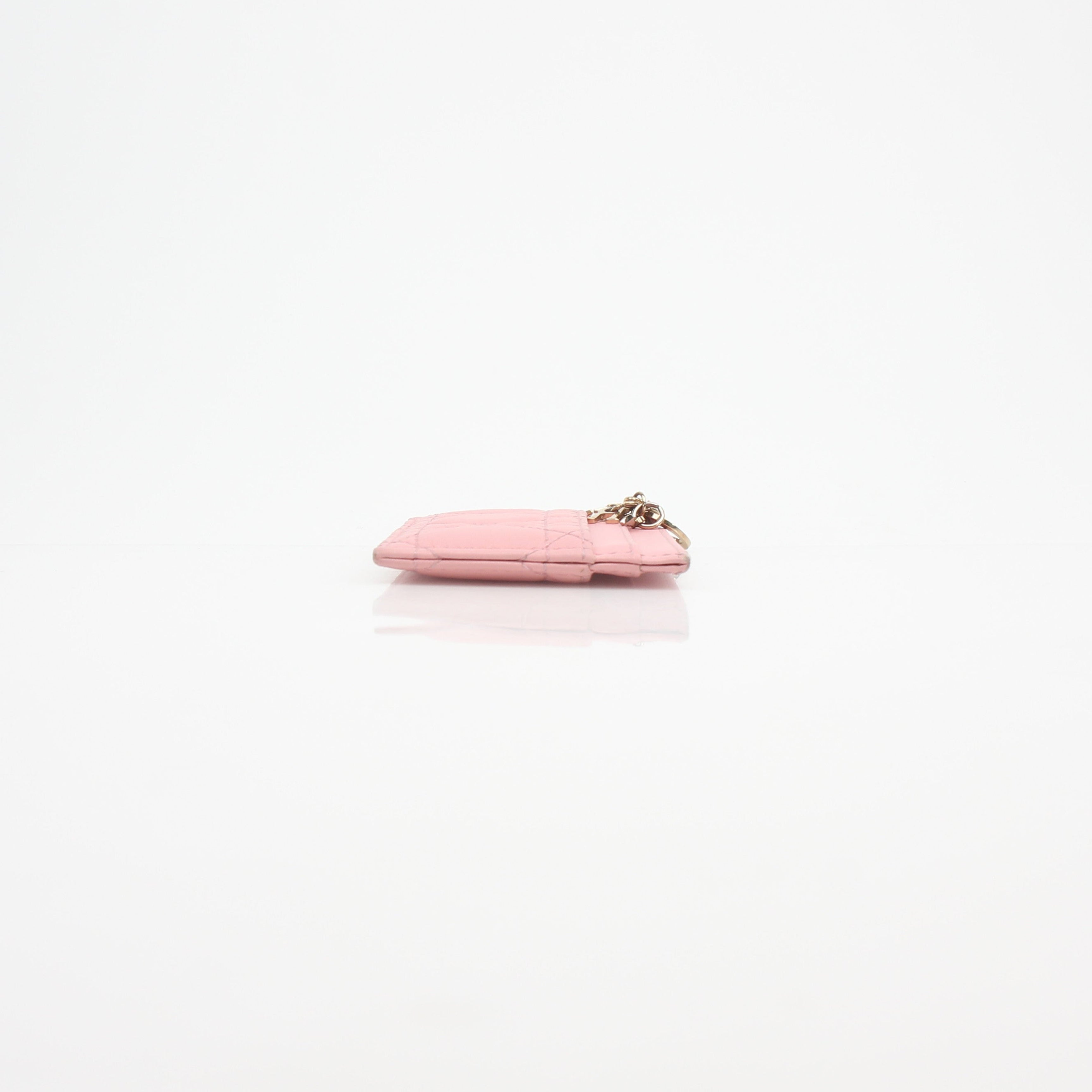 Christian Dior Lady Dior Cannage Leather Card Holder