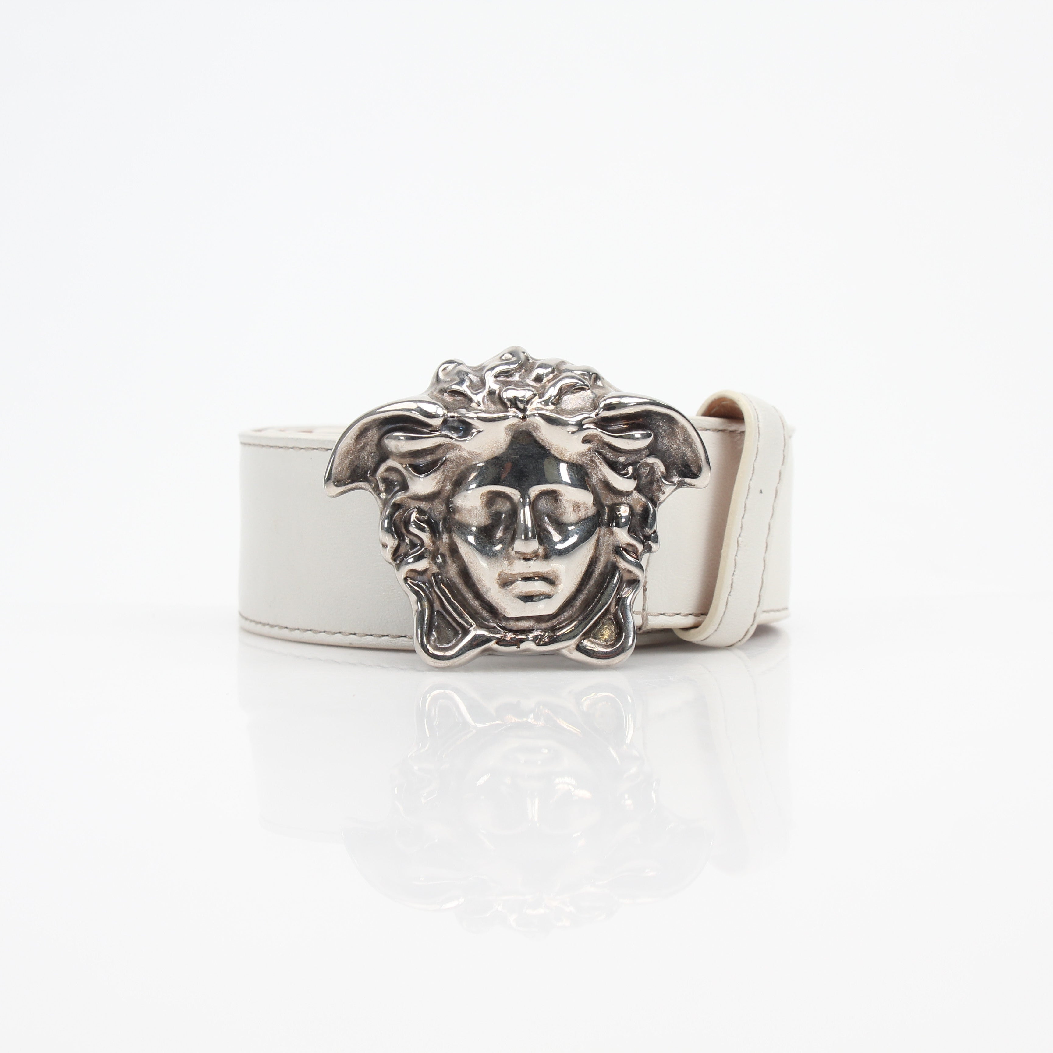 Versace La Medusa Leather Belt