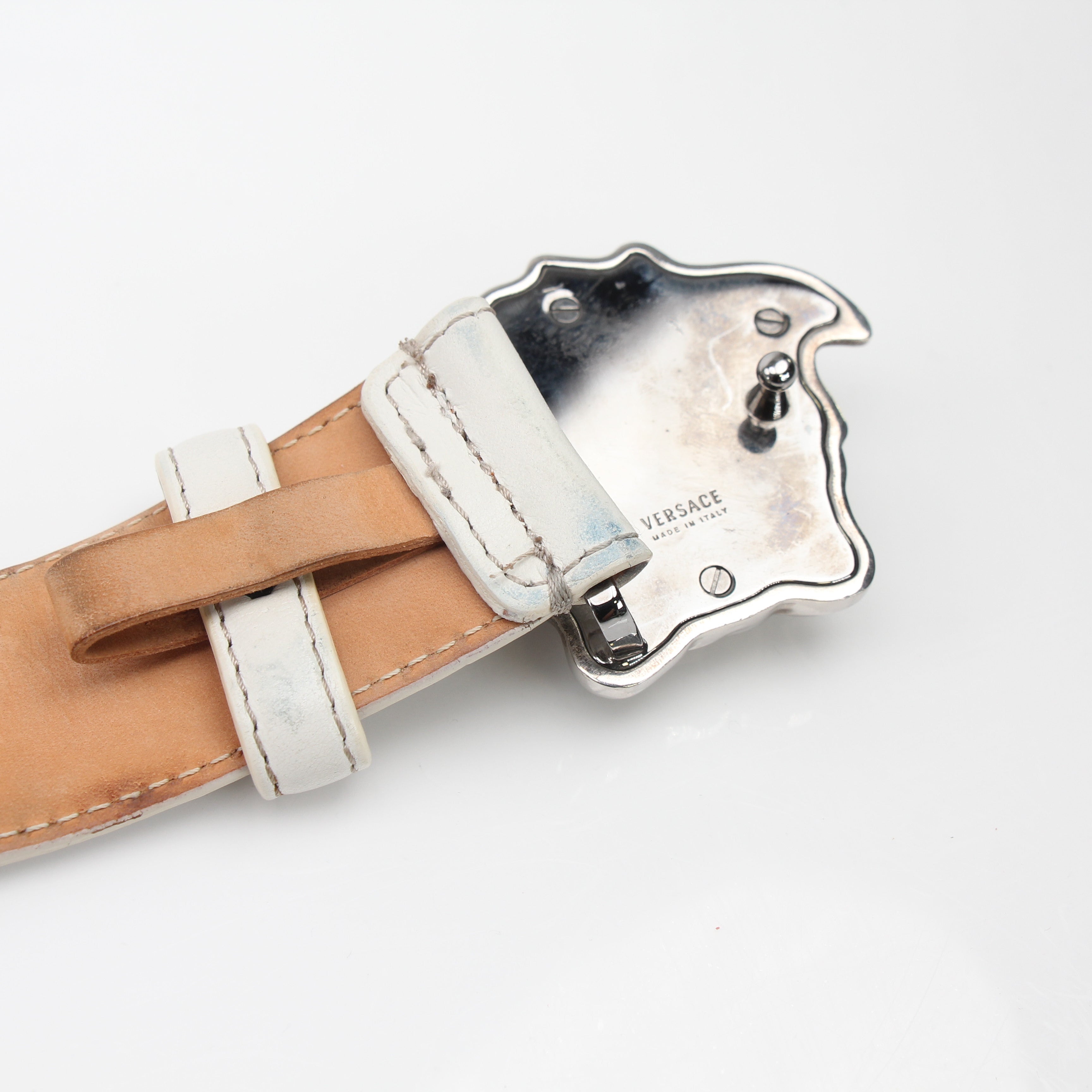 Versace La Medusa Leather Belt