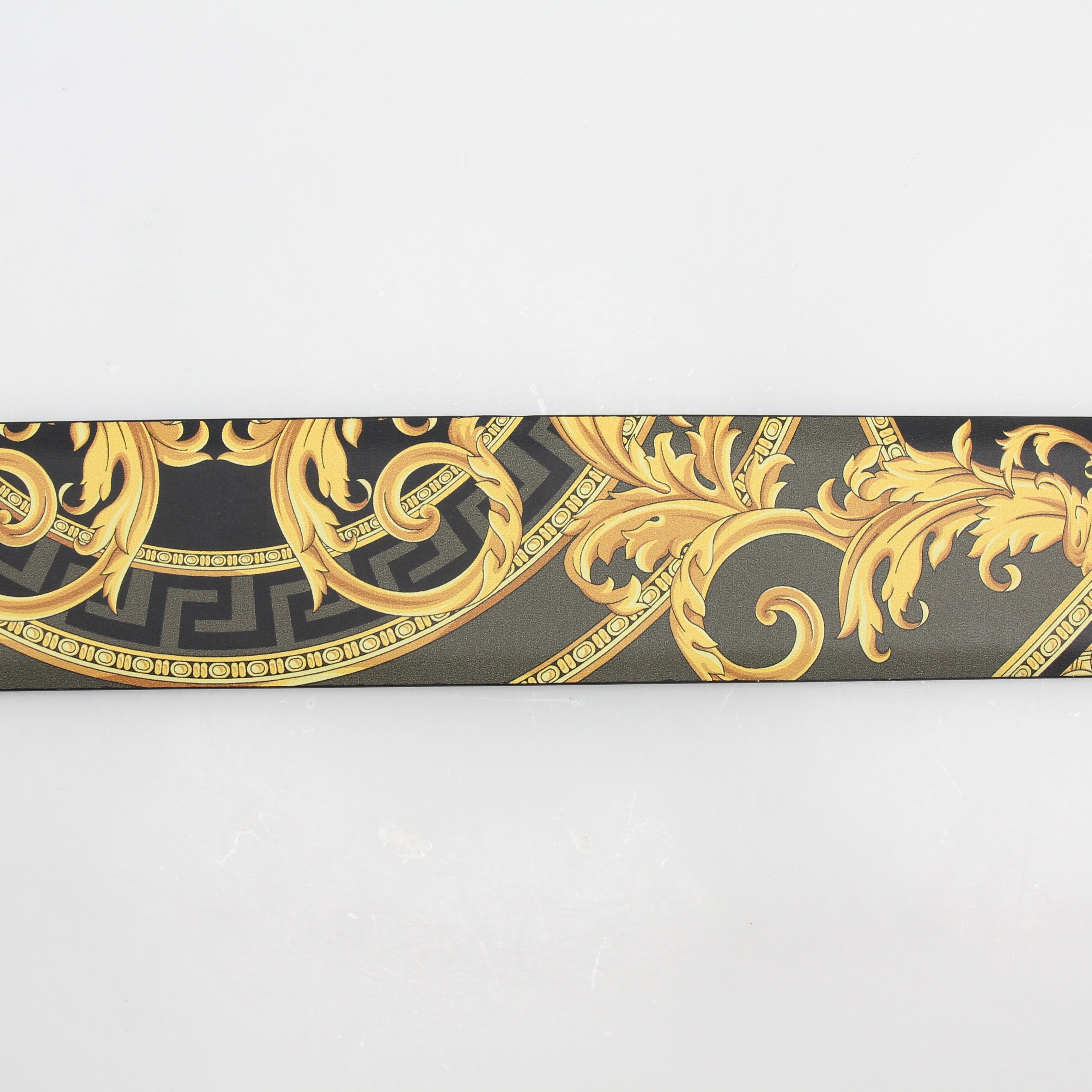 Versace La Medusa Reversible Printed Leather Belt
