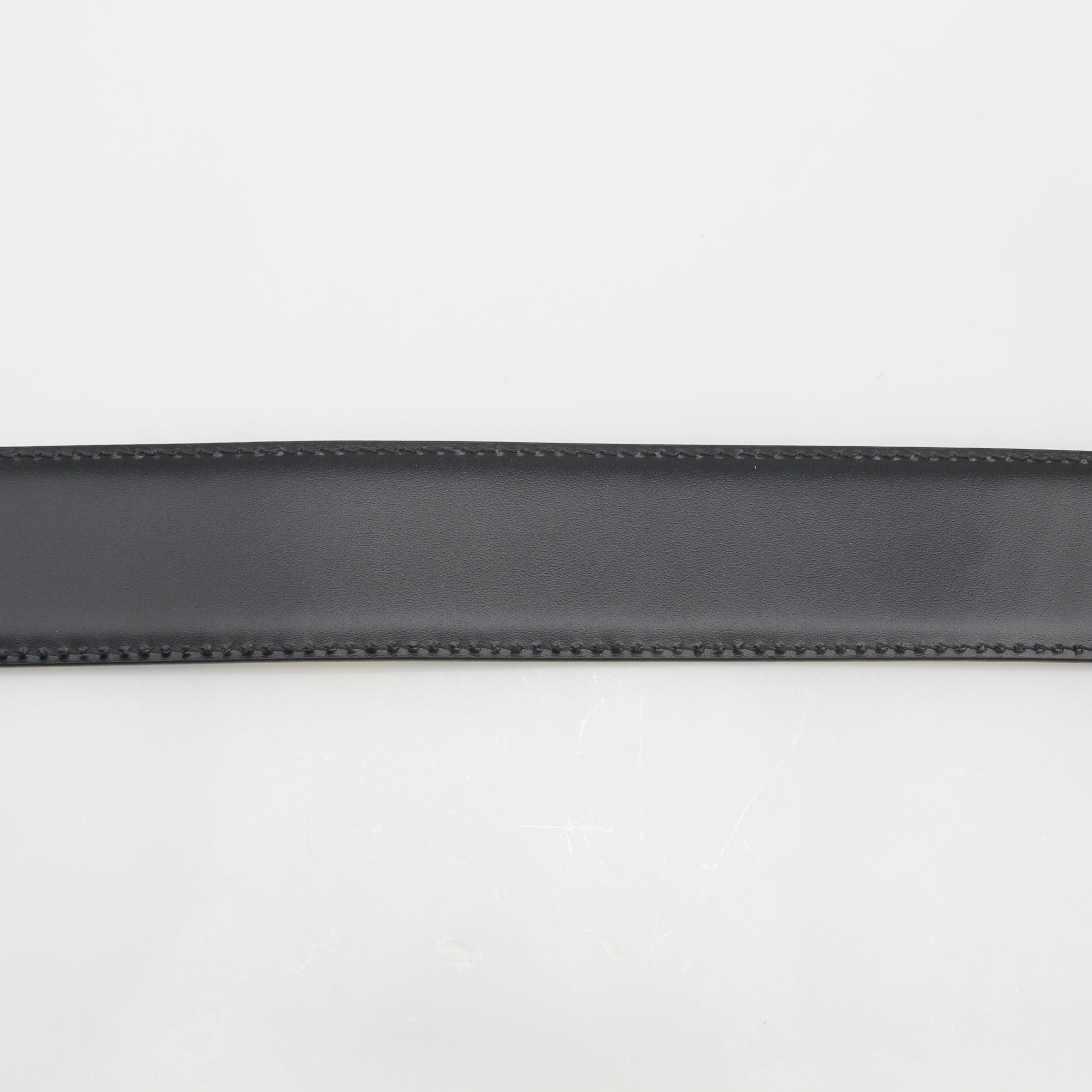 Versace Men's La Medusa Reversible Printed Leather Belt
